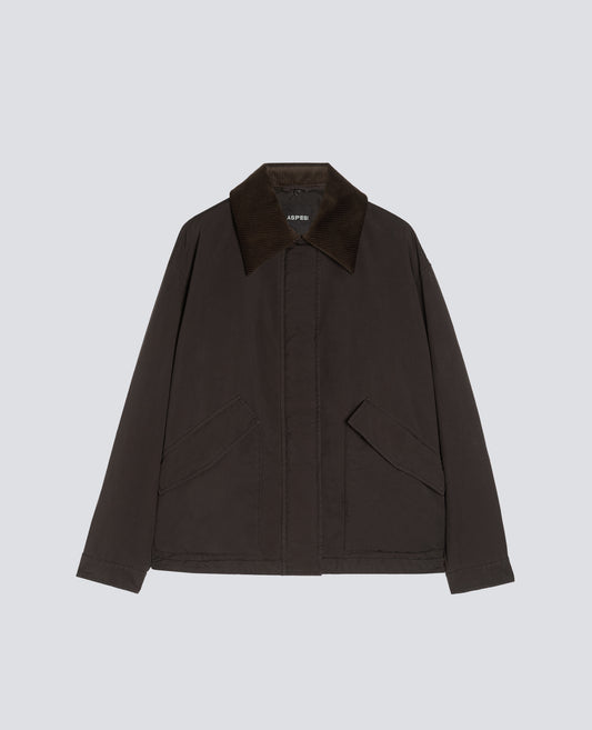 NYLON BLEND JACKET - BROWN - ASPESI