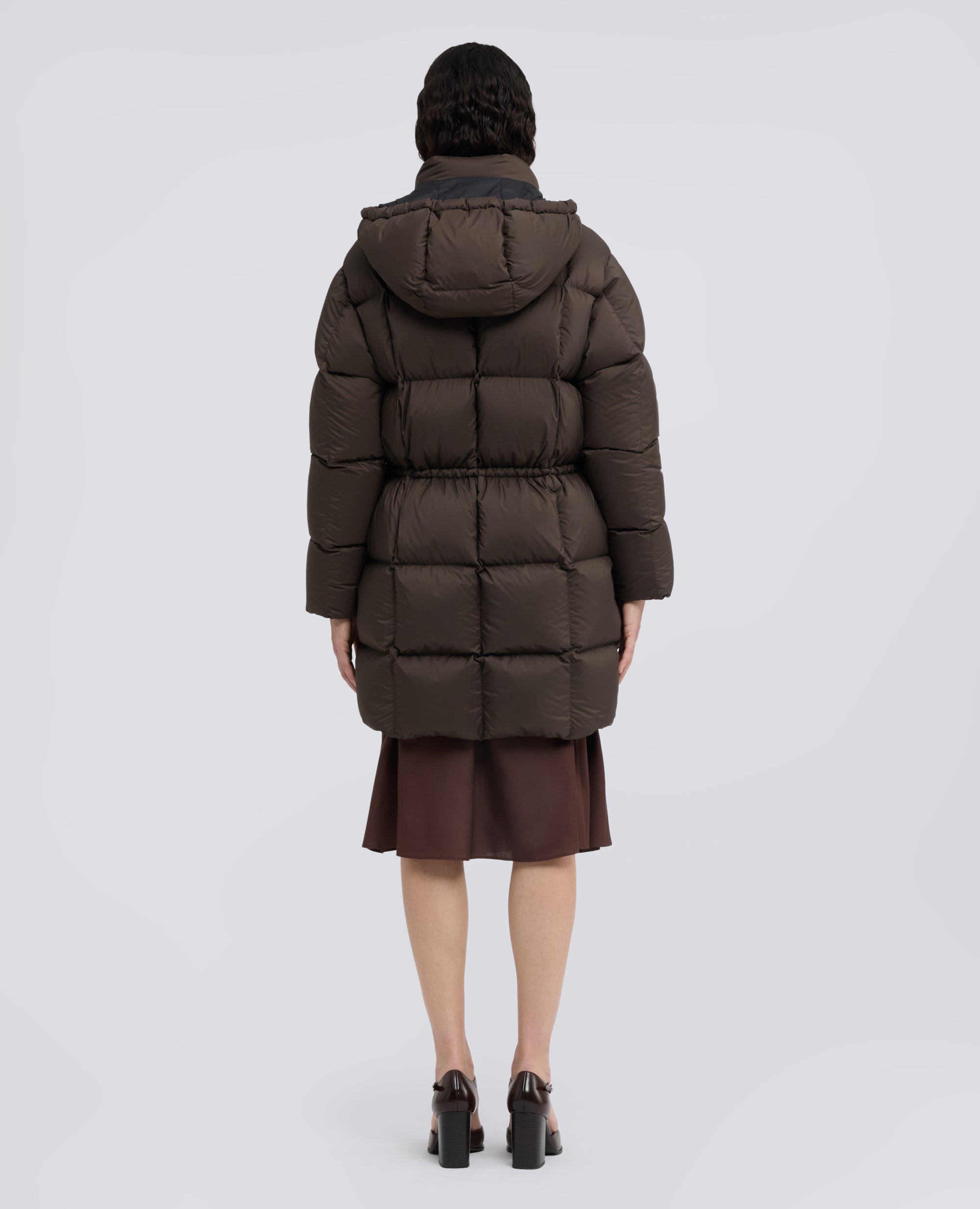 CAPPOTTO IN MICROFIBRA CON IMBOTTITURA - MARRONE - ASPESI
