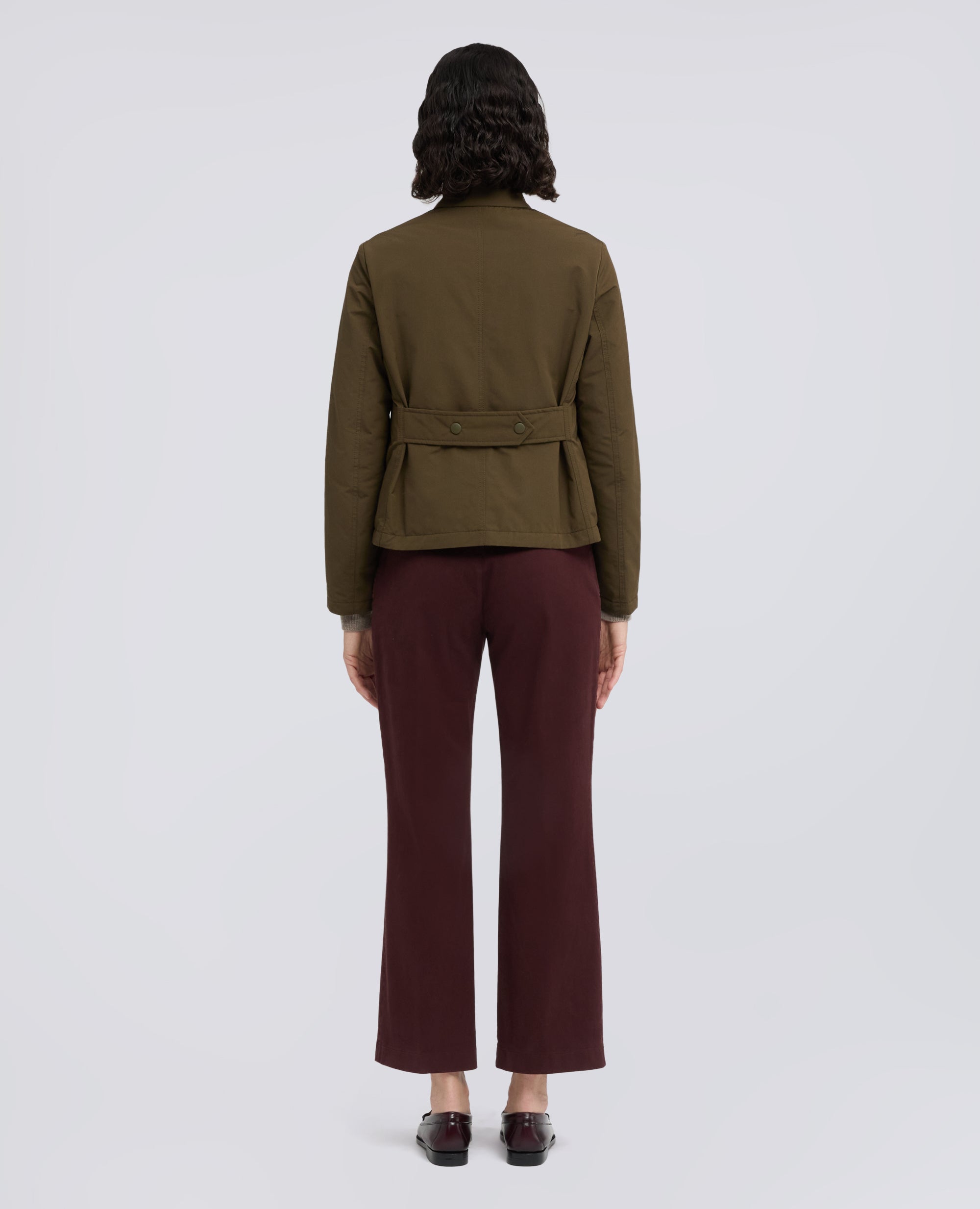 JACKE AUS BAUMWOLLMISCH-SEGELTUCH - VERDE - ASPESI