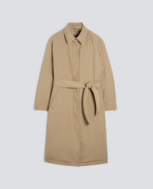 ESSENZIELLER MANTEL MIT ABNEHMBAREM GESTEPPTEM INNENFUTTER - BEIGE - ASPESI