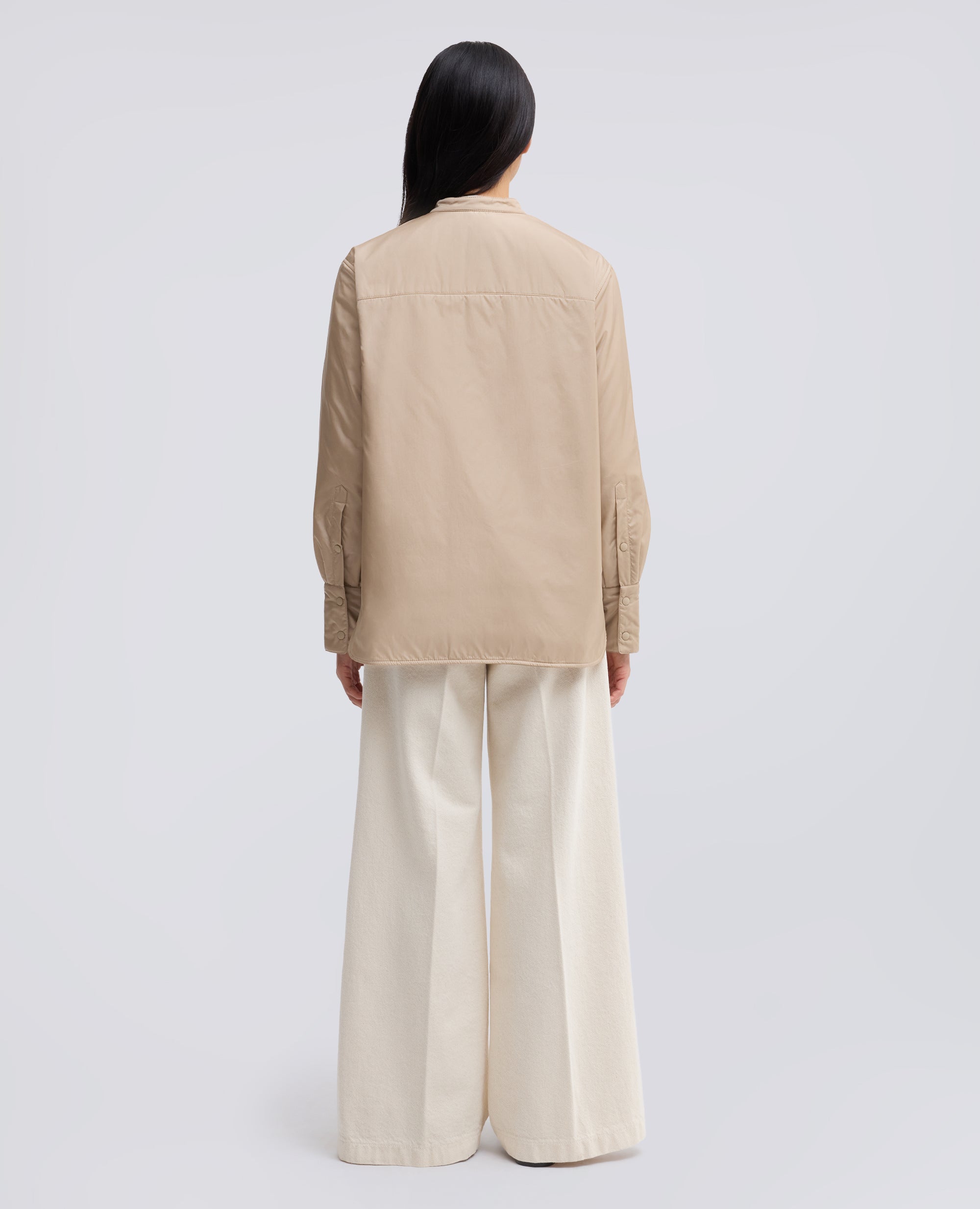 GIACCA CAMICIA -GLUE- IN NYLON IMBOTTITA CON OVATTA THERMORE - BEIGE - ASPESI