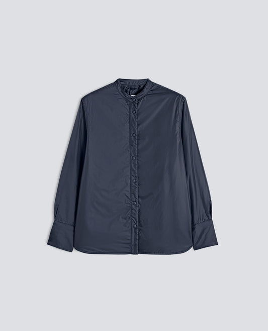 SURCHEMISE GLUE EN NYLON REMBOURREE DE OUATE THERMORE® - BLEU - ASPESI
