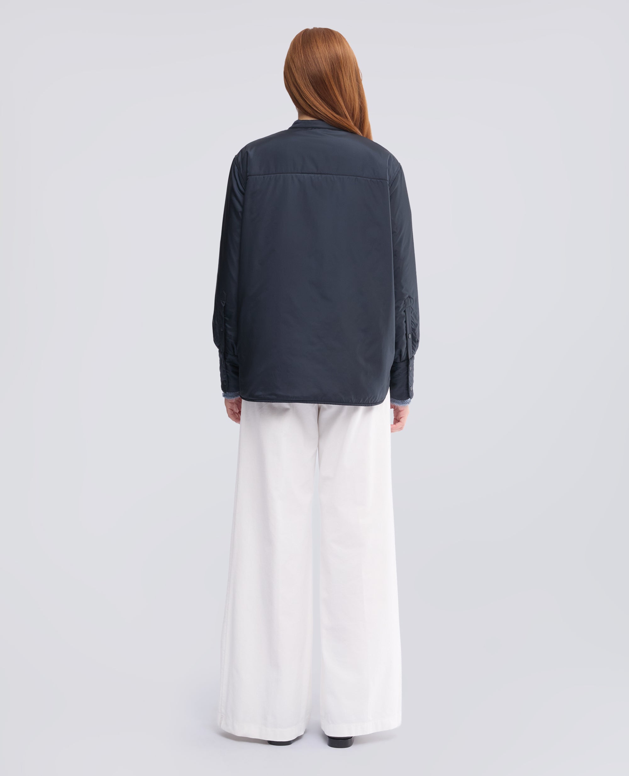 OVERSHIRT GLUE IN NYLON IMBOTTITA CON OVATTA THERMORE® - BLU - ASPESI