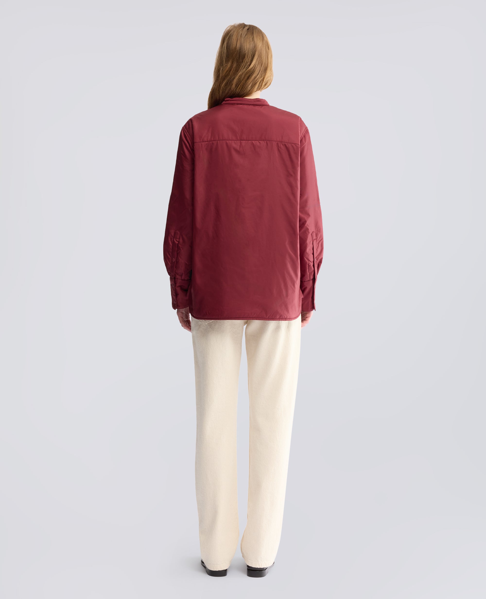 OVERSHIRT GLUE IN NYLON IMBOTTITA CON OVATTA THERMORE® - ROSSO - ASPESI