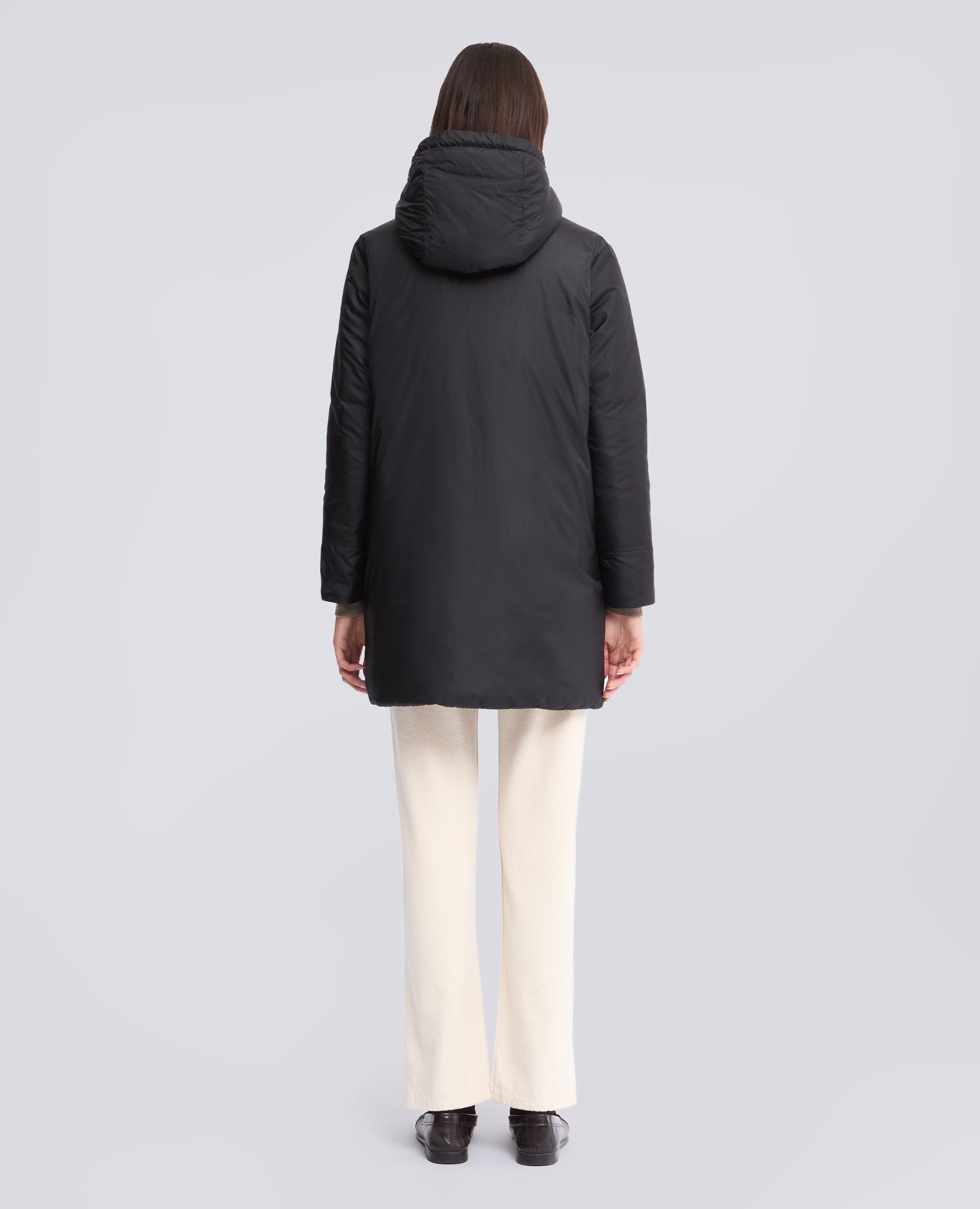 PARKA IN NYLON IMBOTTITO CON OVATTA - NERO - ASPESI
