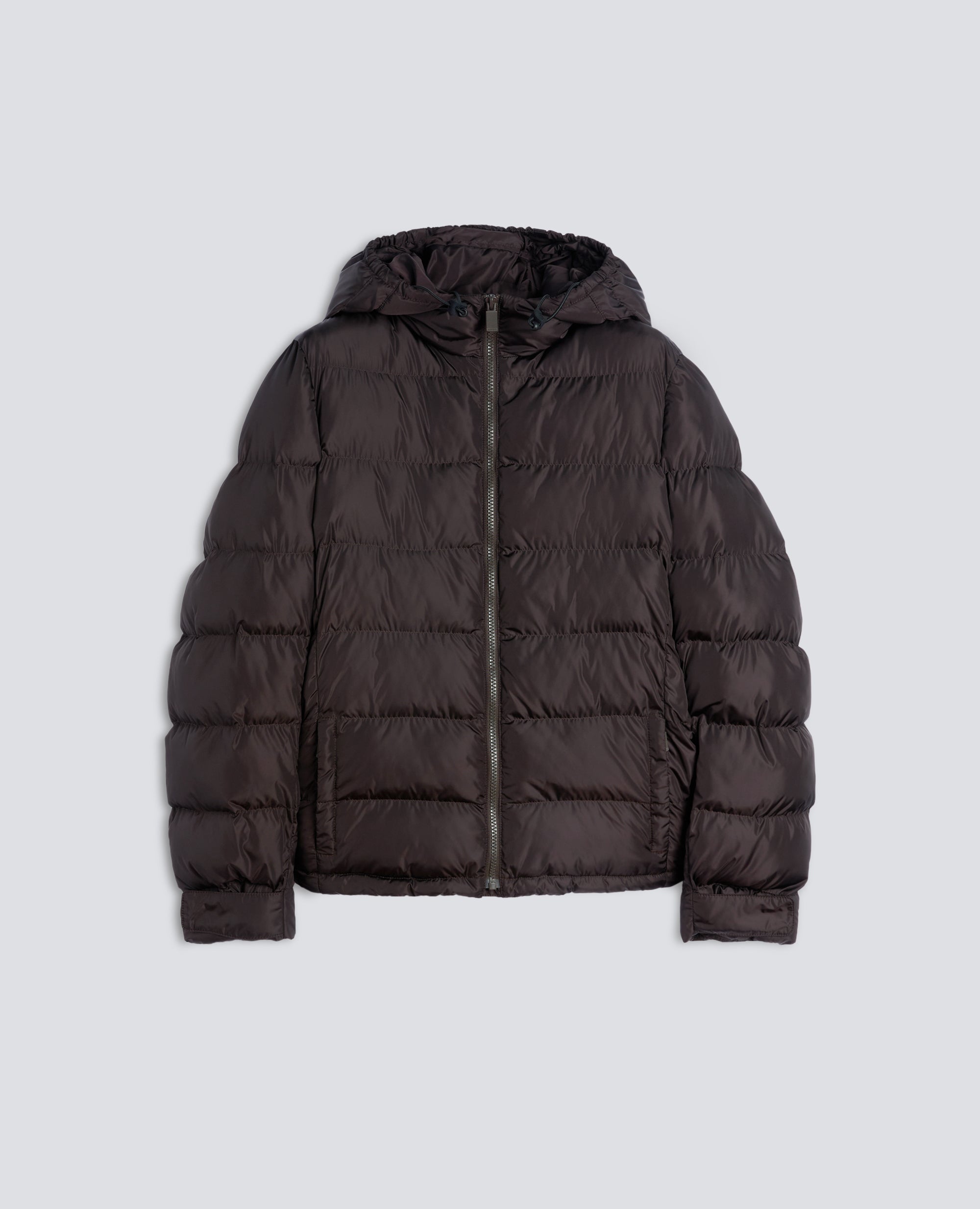 GESTEPPTES BLOUSON AUS NYLON, WATTIERT MIT WATTIERUNG - BRAUN - ASPESI