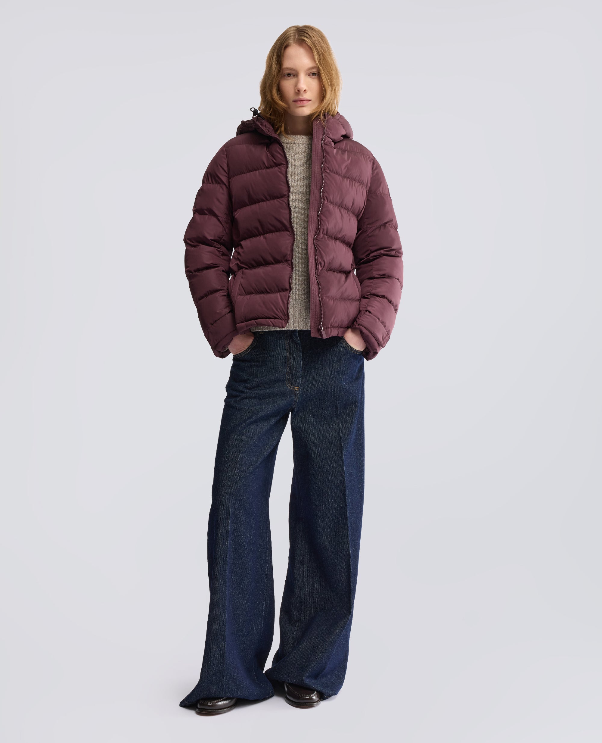 QUILTED NYLON JACKET PADDED WITH WADDING - RED - ASPESI