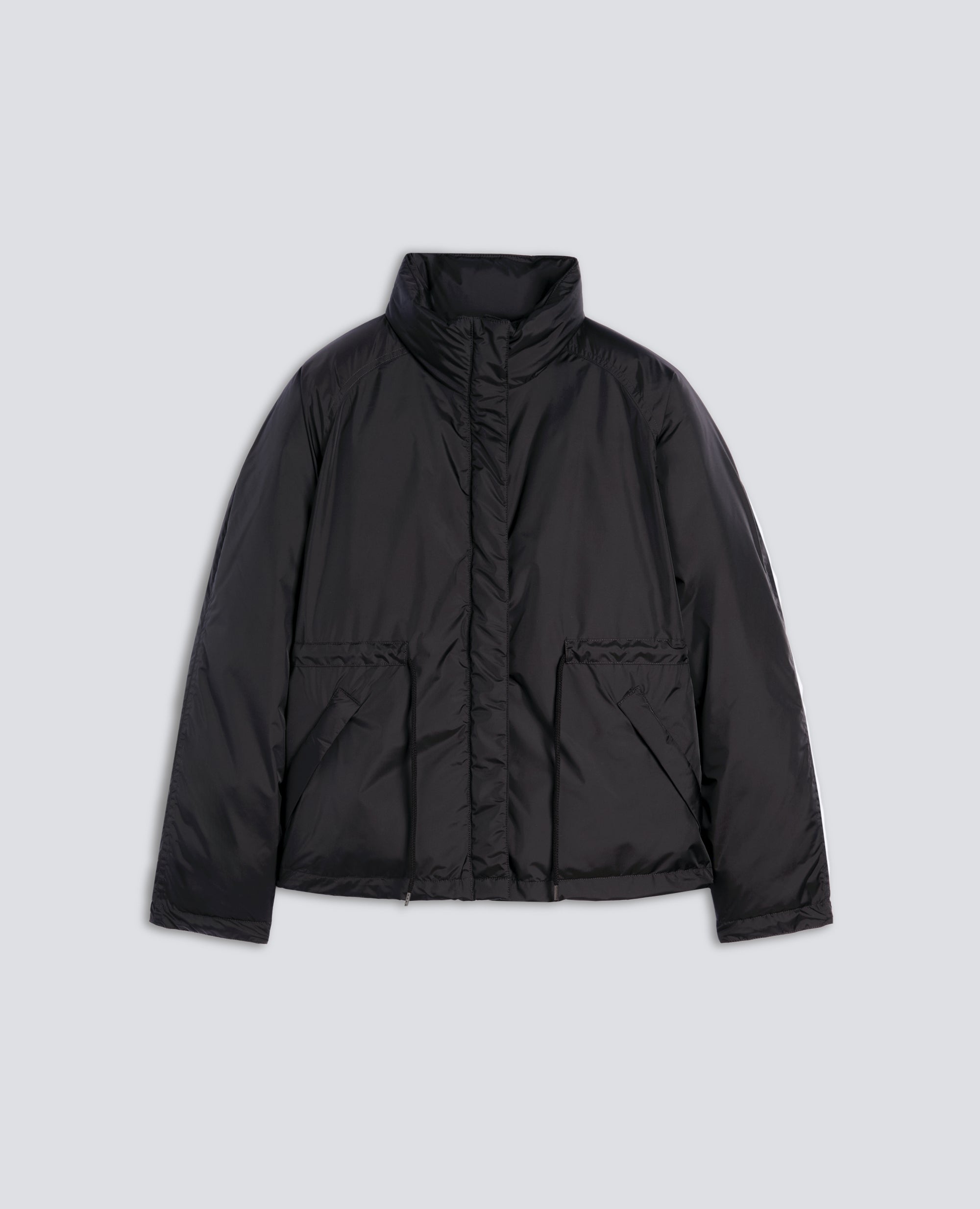 BLOUSON AUS TAFT - SCHWARZ - ASPESI