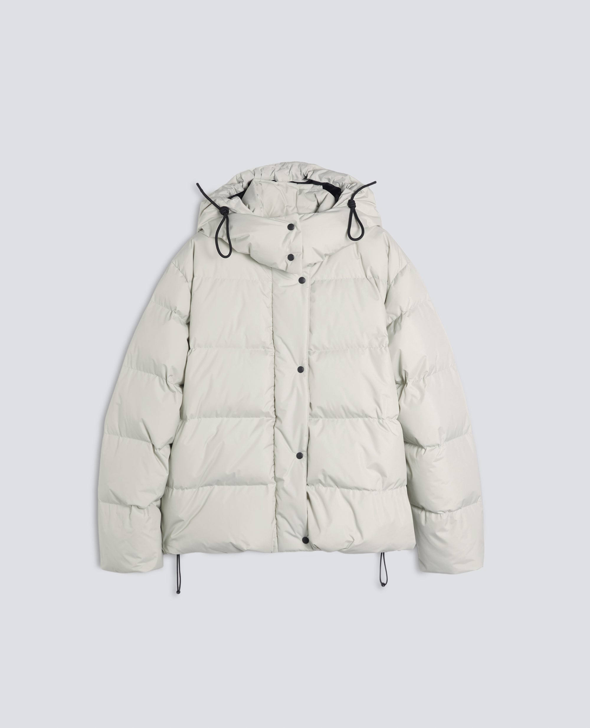 BLOUSON AUS TAFT - GRAU - ASPESI