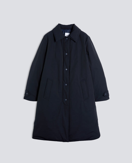 CAPPOTTO IN TELA DI MISTO COTONE IDROREPELLENTE IMBOTTITO - BLU - ASPESI
