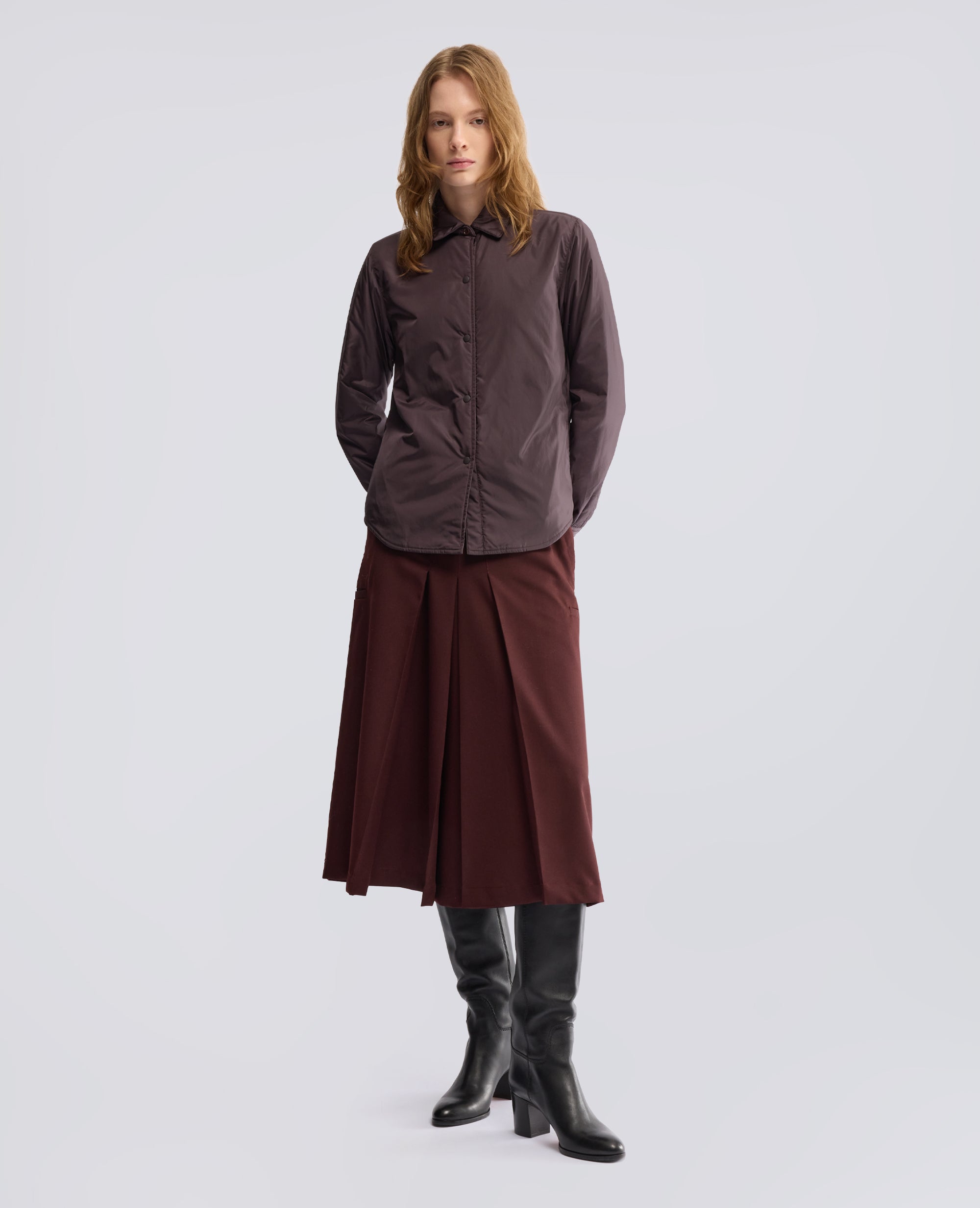 GIACCA CAMICIA GLUE - MARRONE - ASPESI