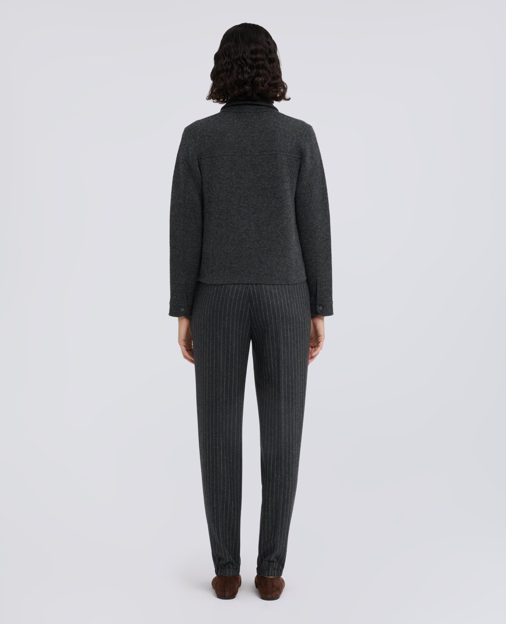 GIACCA IN MAGLIA DI LANA E CASHMERE - GRIGIO - ASPESI