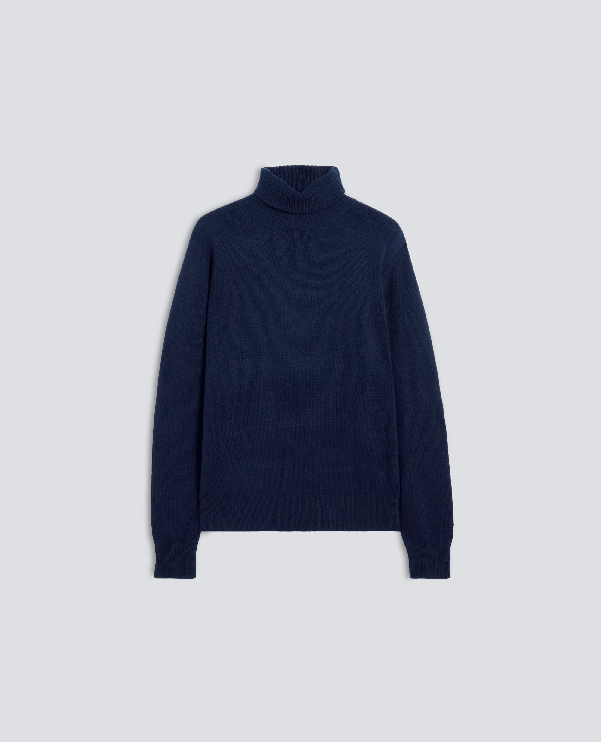 MAGLIA DOLCEVITA IN LANA, YAK E CASHMERE - BLU - ASPESI