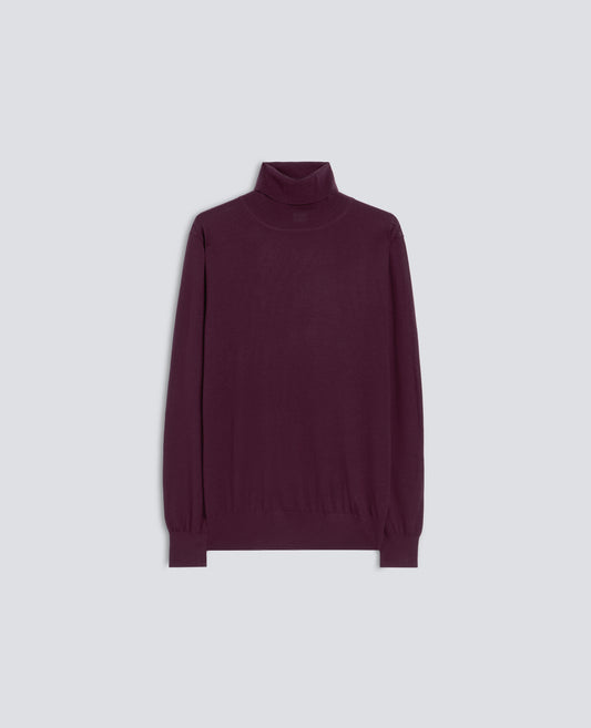 MERINO WOOL TURTLENECK JUMPER - ROSSO - ASPESI