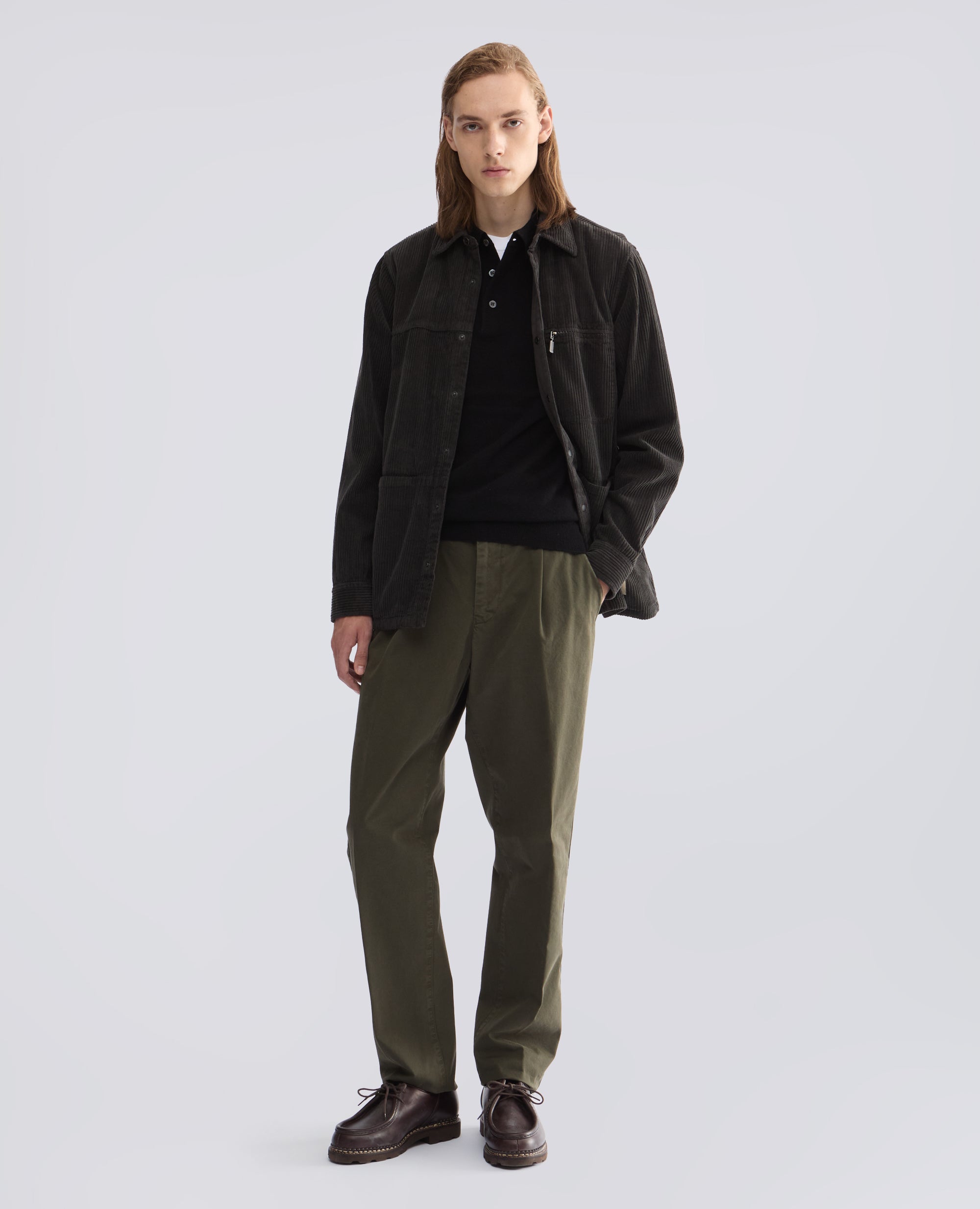 POLO IN LANA E CASHMERE - NERO - ASPESI