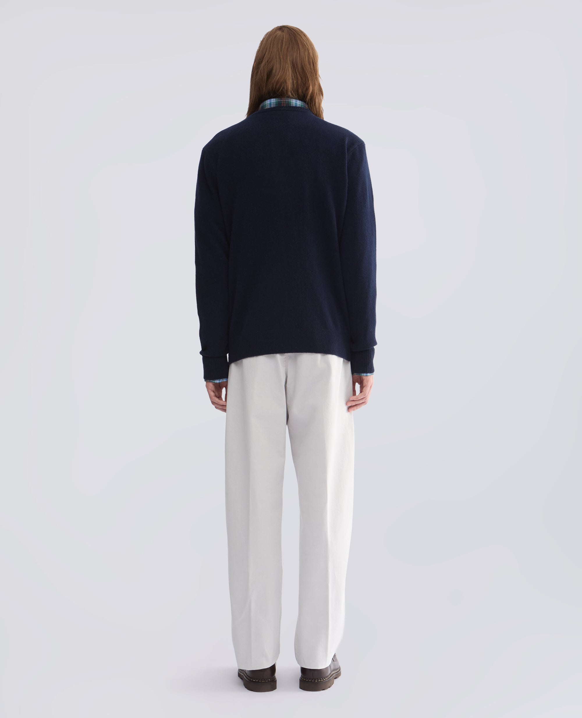MAGLIA GIROCOLLO IN MISTO LANA, YAK E CASHMERE - BLU - ASPESI