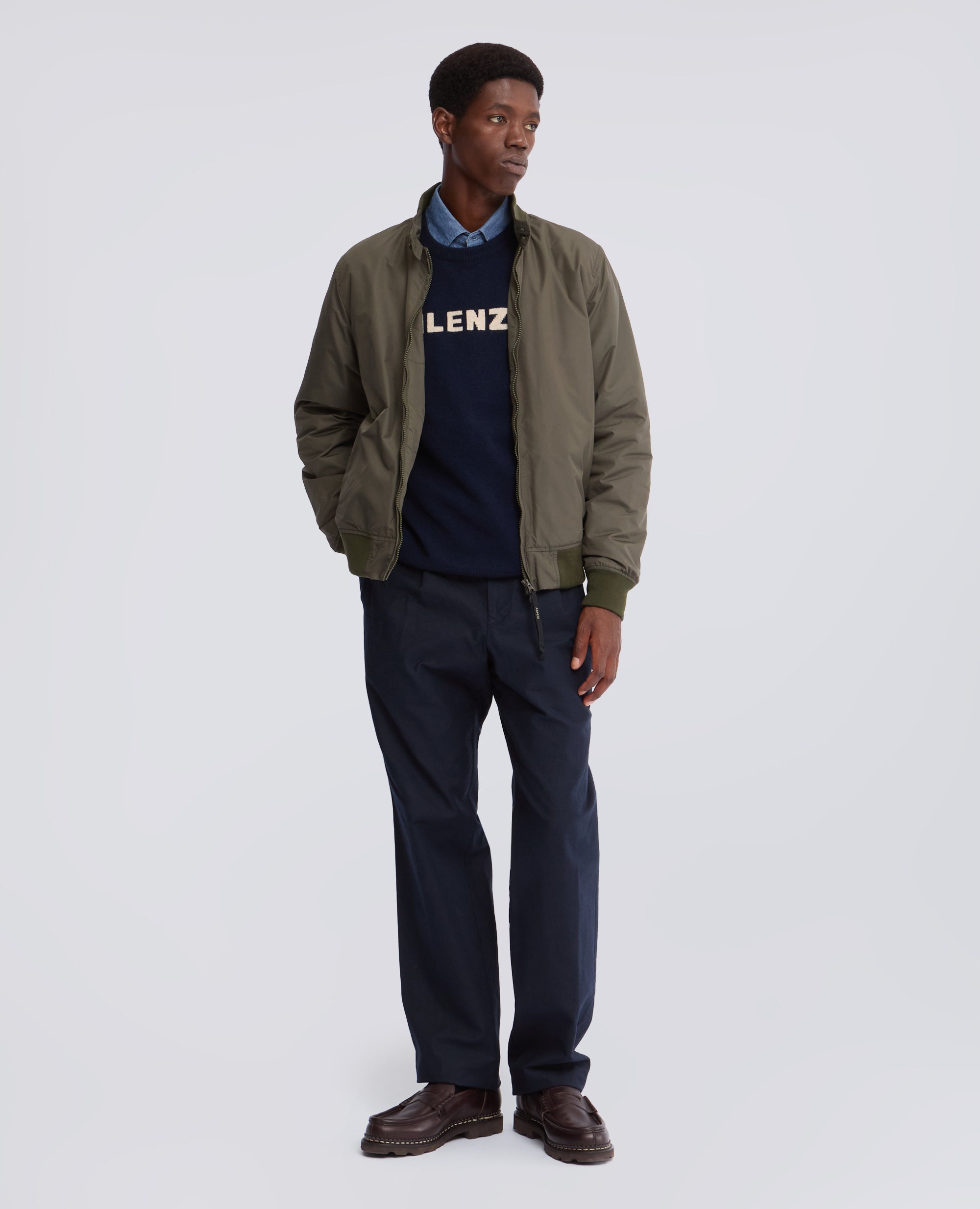 MAGLIA GIROCOLLO IN LANA, YAK E CASHMERE - BLU - ASPESI