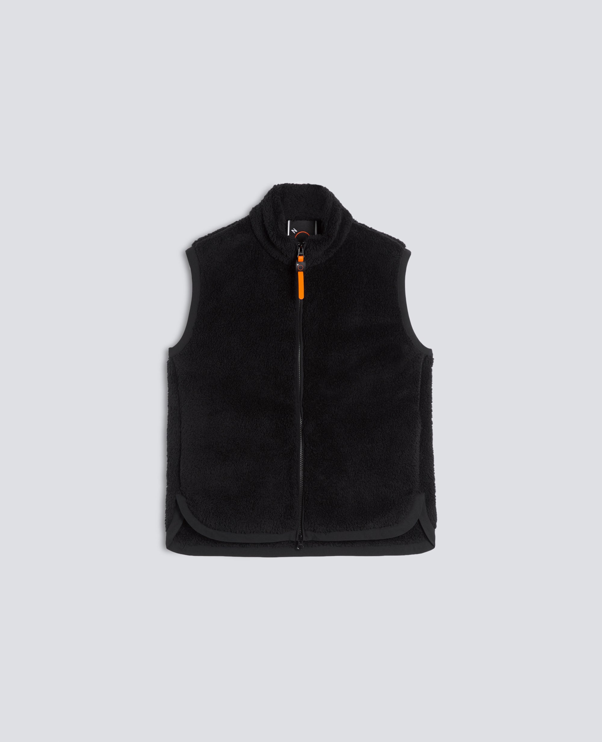 CHALECO EN POLAR CON CUELLO ALTO - NEGRO - ASPESI