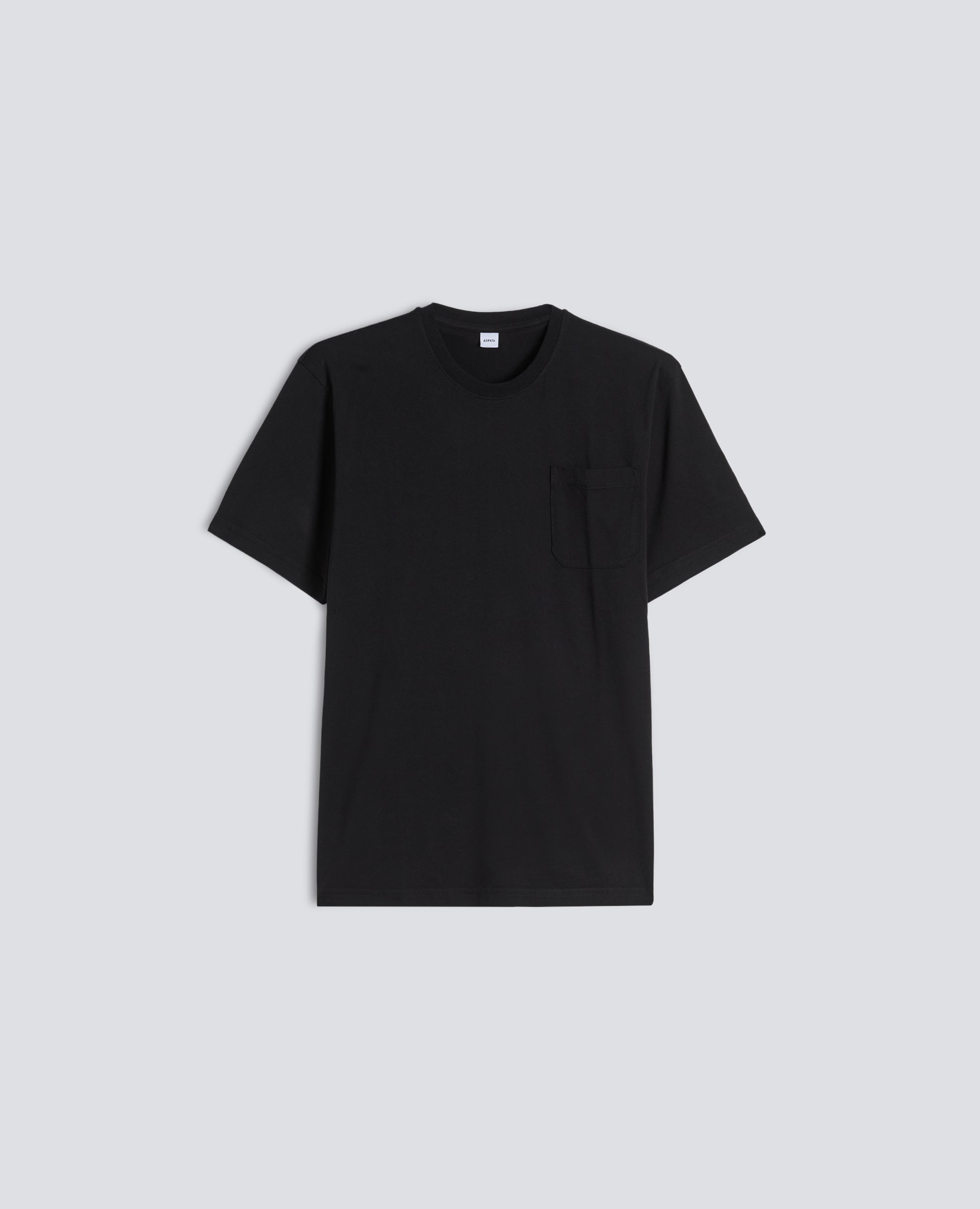 CAMISETA DE ALGODON JERSEY - NERO - ASPESI