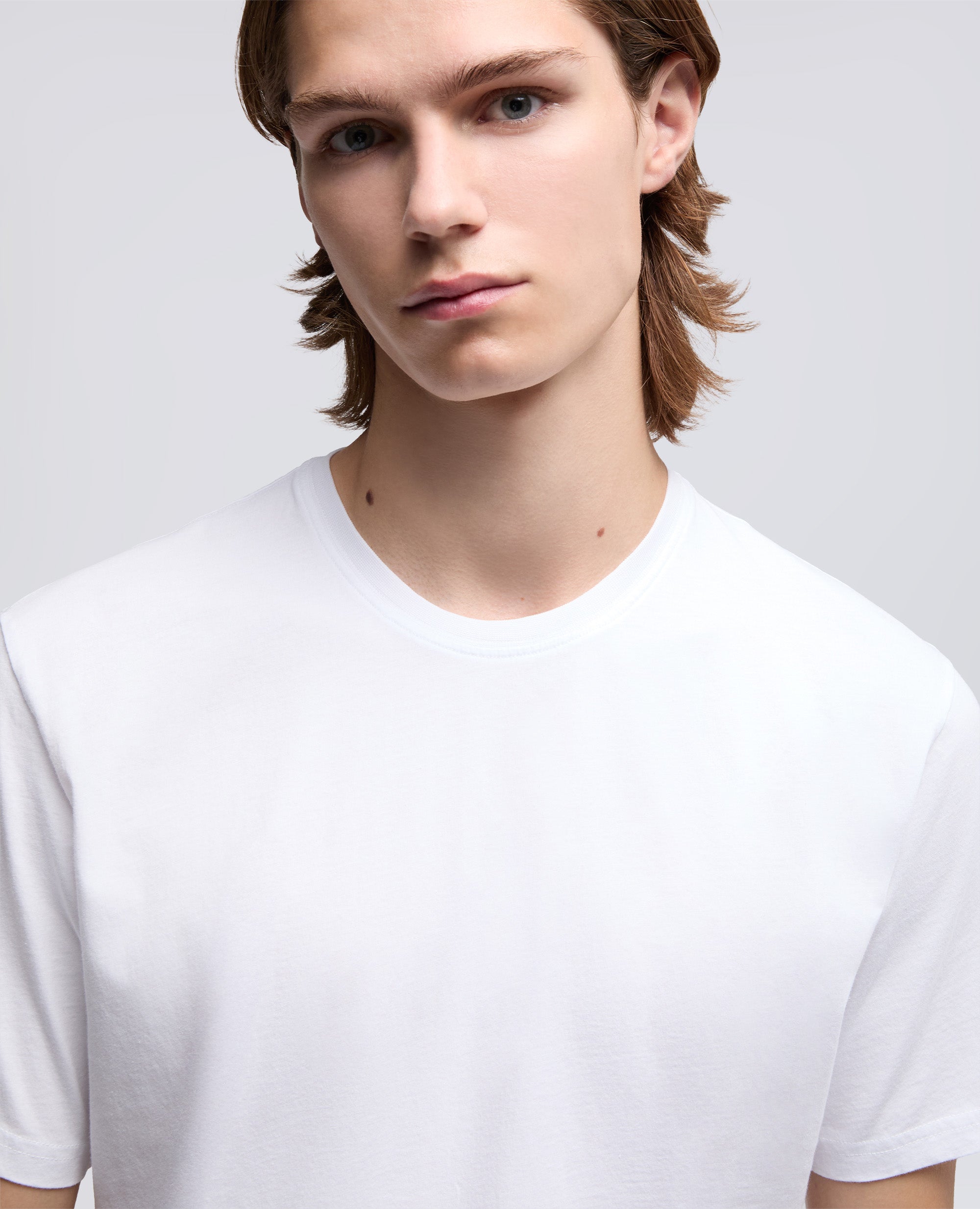 T-SHIRT IN JERSEY DI COTONE - BIANCO - ASPESI