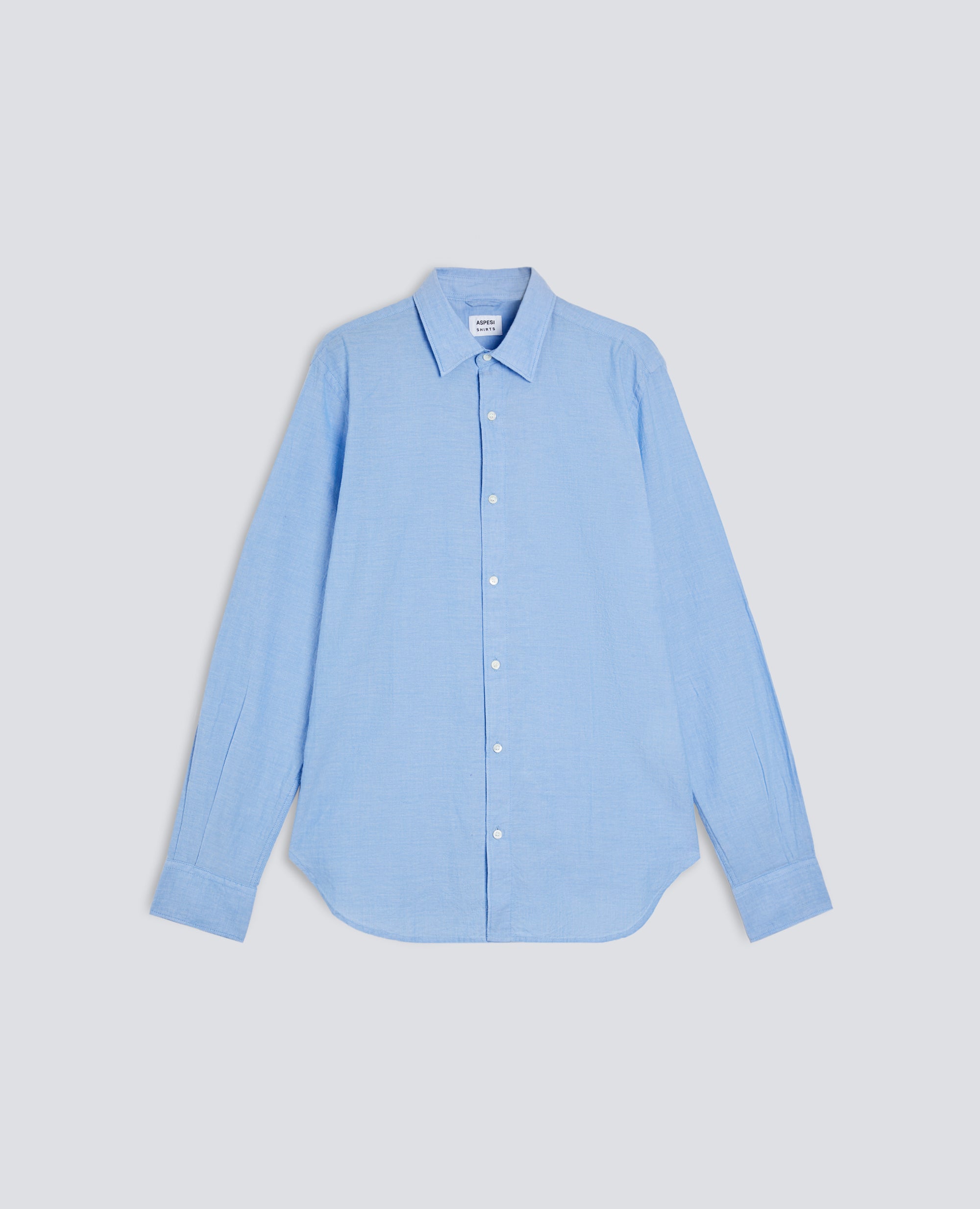 CAMISA CLASICA INDIA CHAMBRAY - AZZURRO - ASPESI