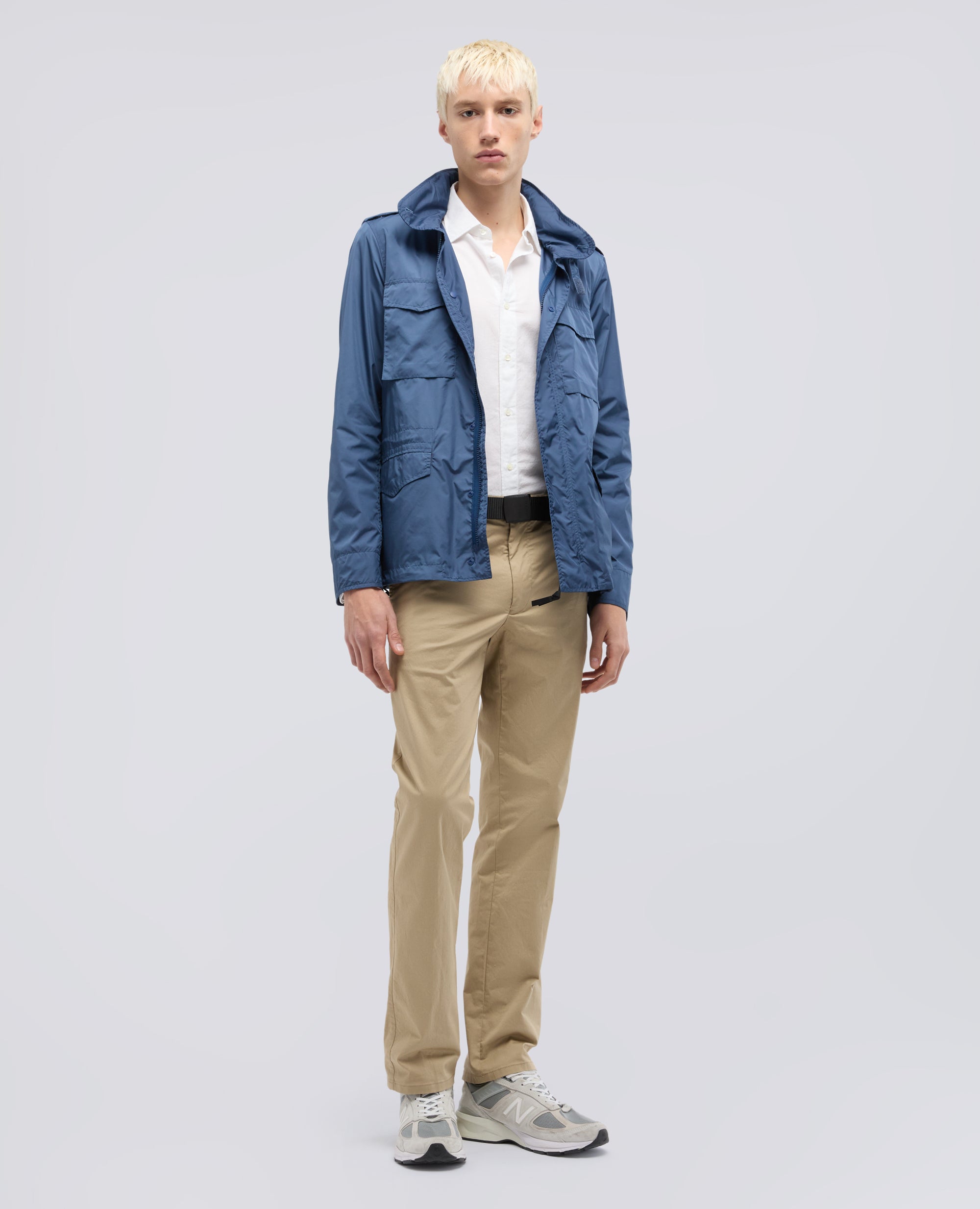 CHEMISE CLASSIQUE INDIENNE CHAMBRAY - BIANCO - ASPESI