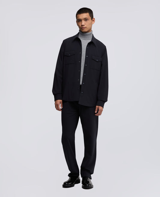 PADDED FLANNEL OVERSHIRT - BLU - ASPESI