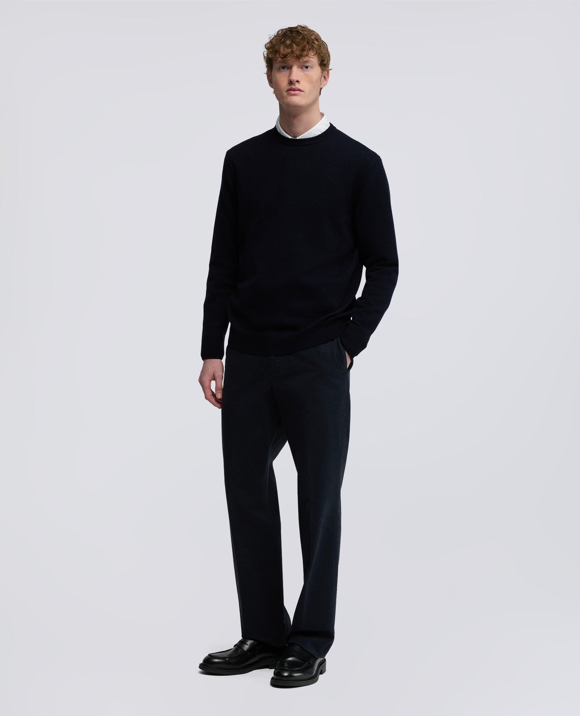 NEW HERMAN-BAUMWOLL-GABARDINE-HOSE - BLU - ASPESI