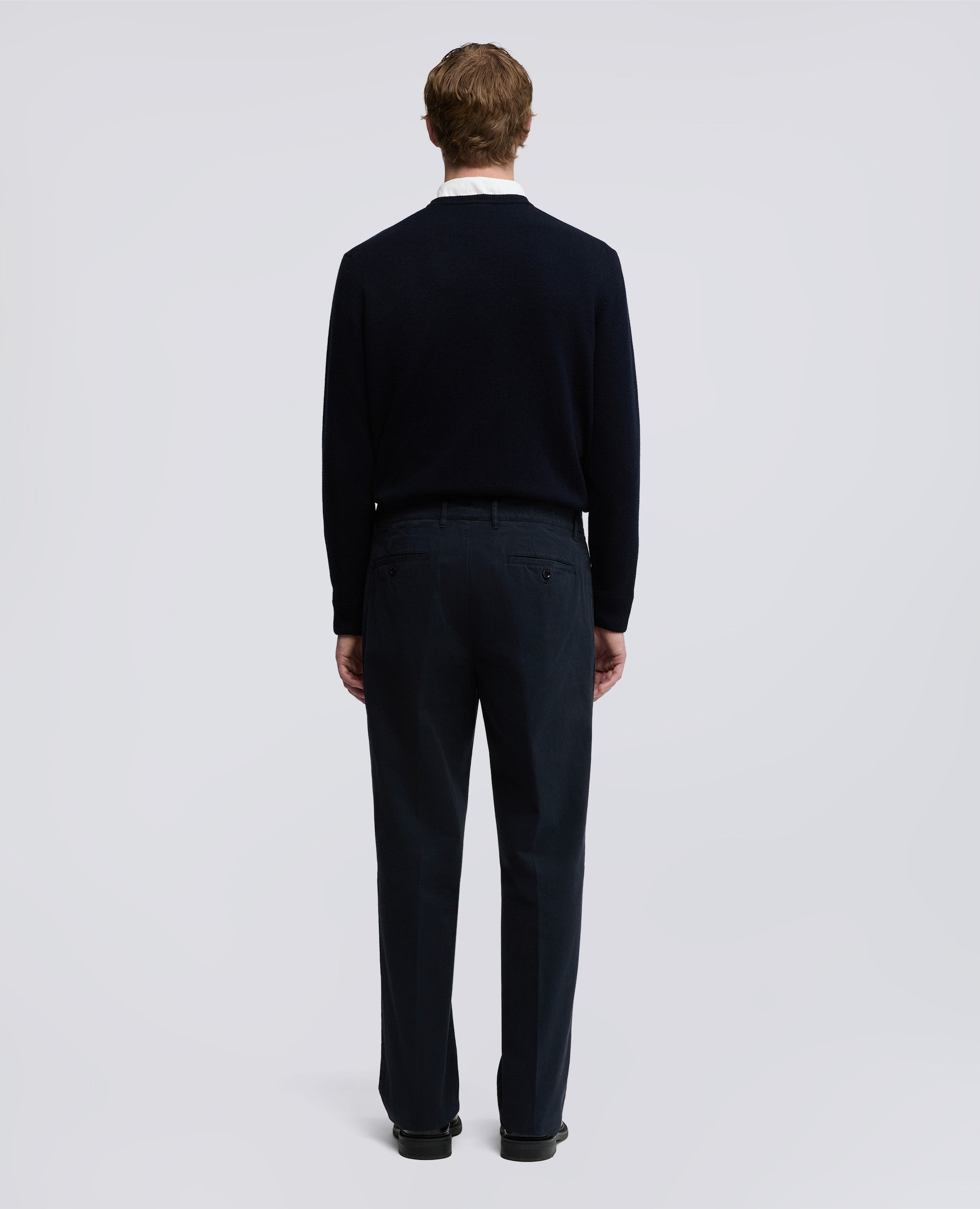 NEW HERMAN-BAUMWOLL-GABARDINE-HOSE - BLU - ASPESI