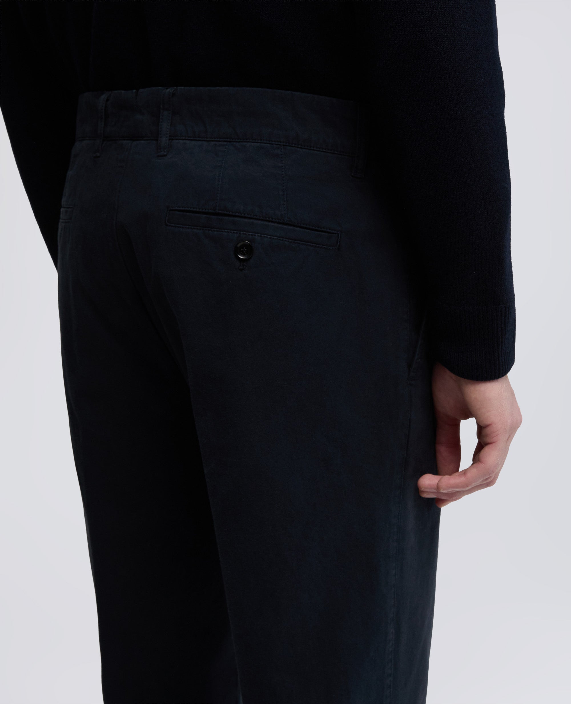 NEW HERMAN-BAUMWOLL-GABARDINE-HOSE - BLU - ASPESI