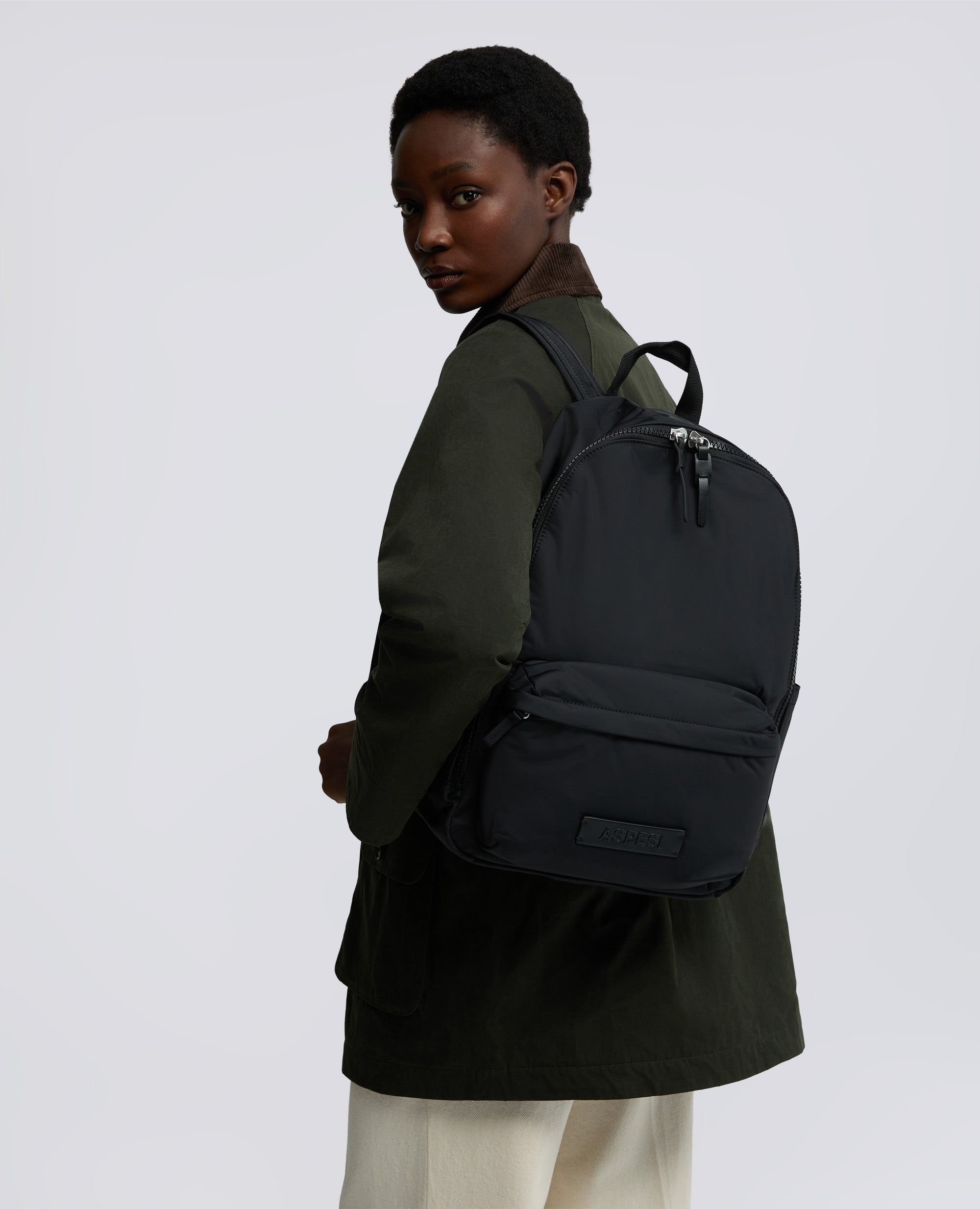 MOCHILA DE NAILON RECICLADO - NERO - ASPESI