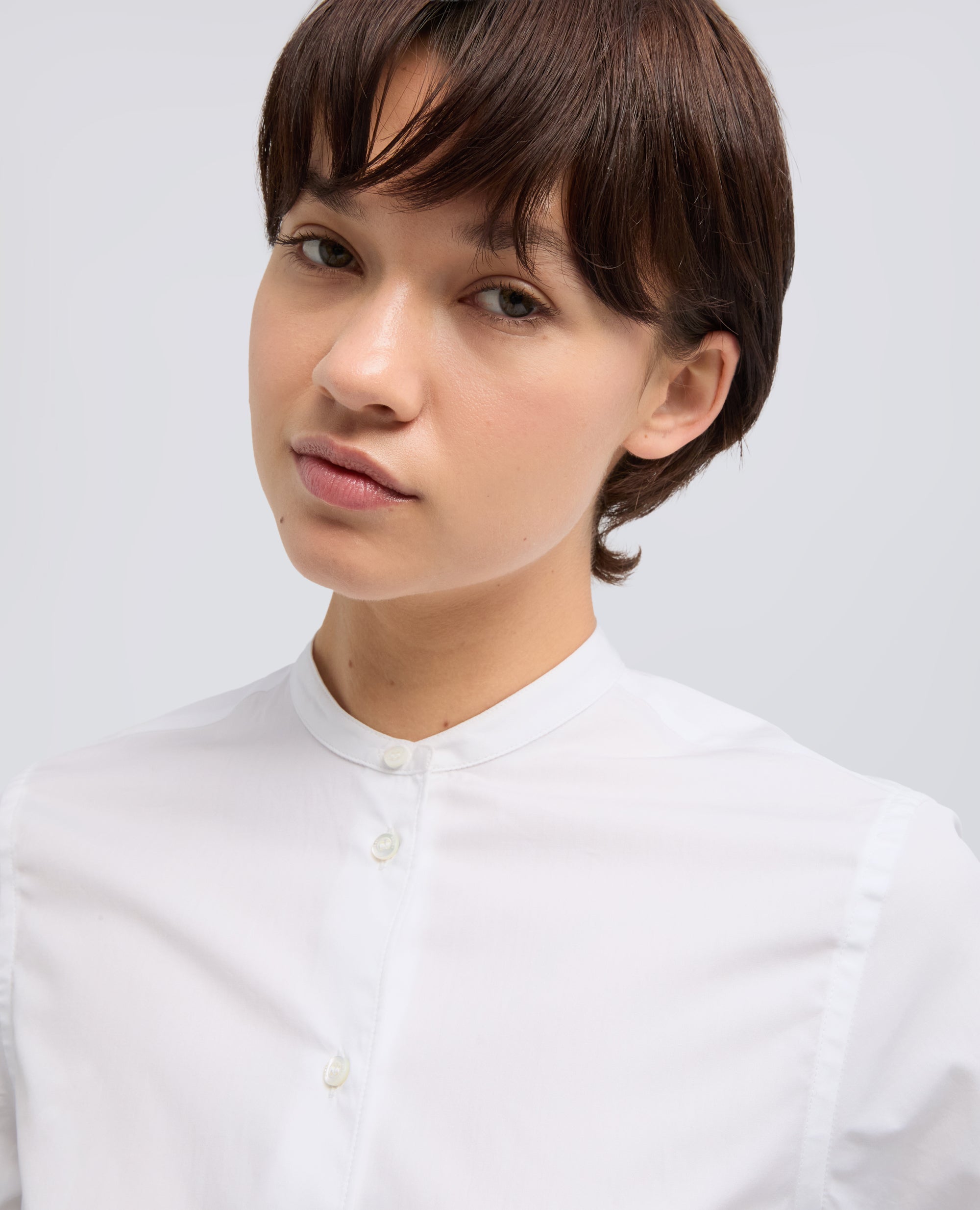 CAMISA DE ALGODON POPELINA - BIANCO - ASPESI