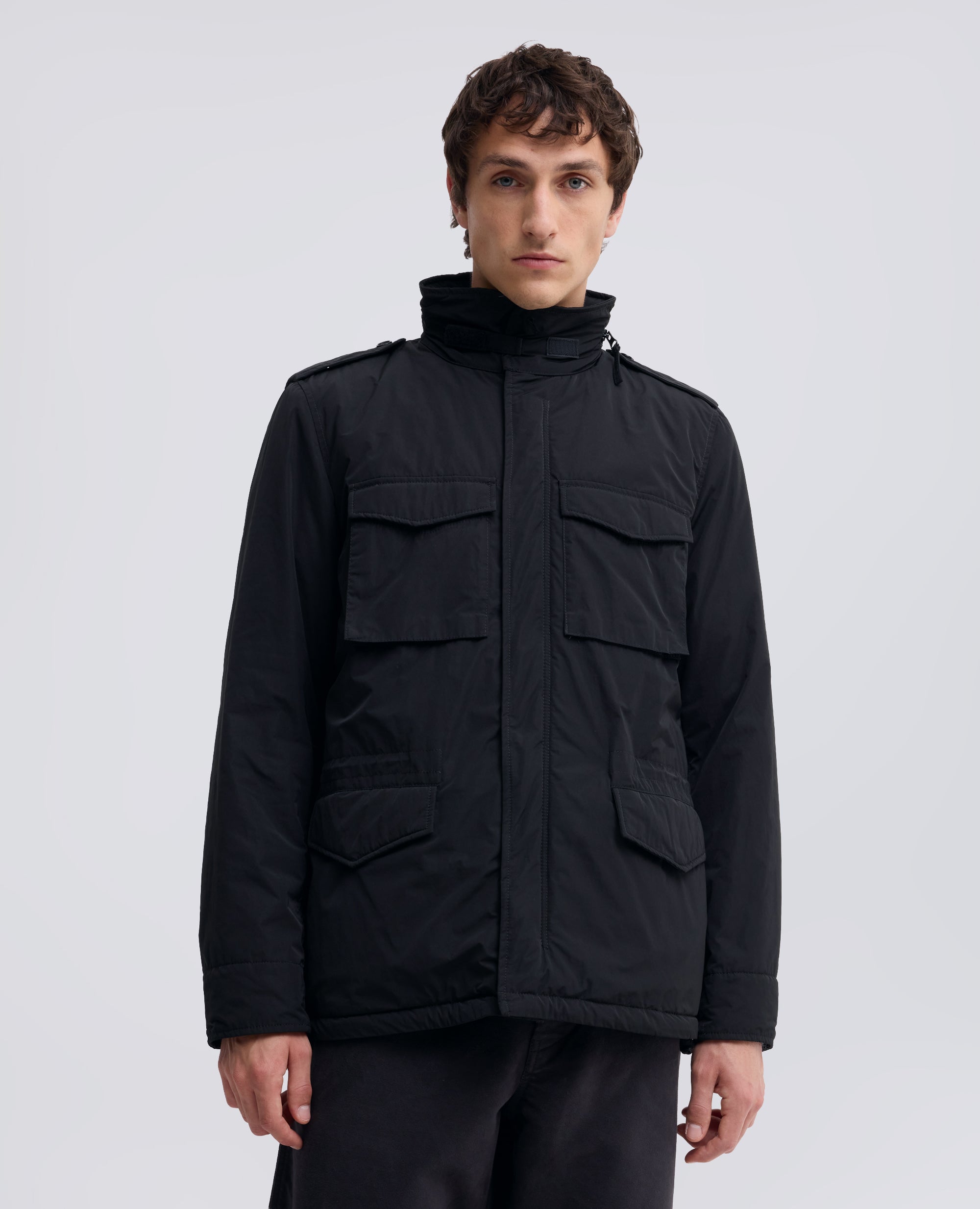 FILED JACKET MINI FIELD VENTO IN NYLON - NERO - ASPESI