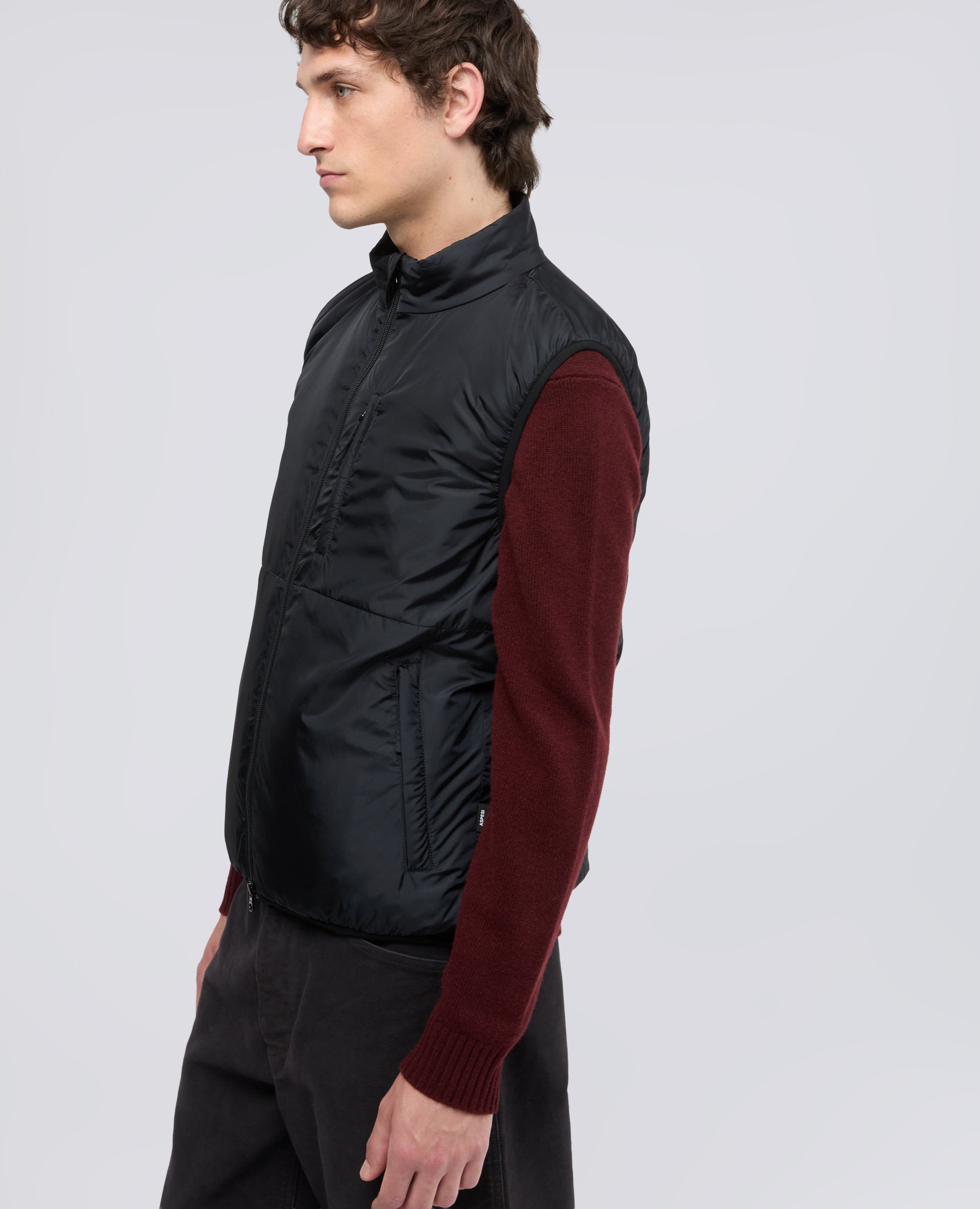 GILET JIL IN NYLON - NERO - ASPESI