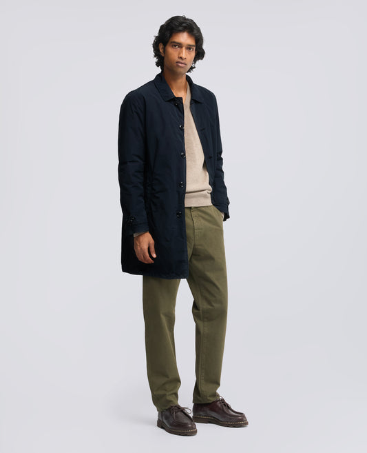 IMPERMEABLE DE POLIESTER Y NYLON COMPACTO - BLU - ASPESI