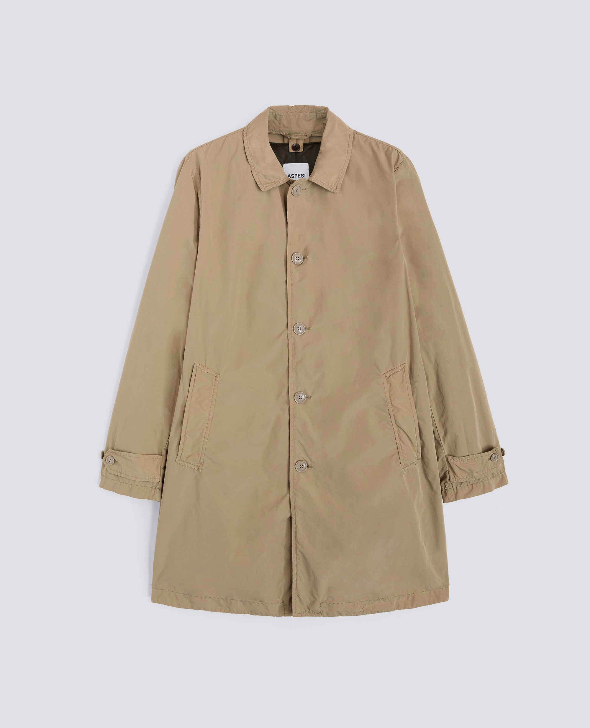 WASSERDICHTE KOMPAKTE POLYESTER-UND NYLON-HULLE - BEIGE - ASPESI