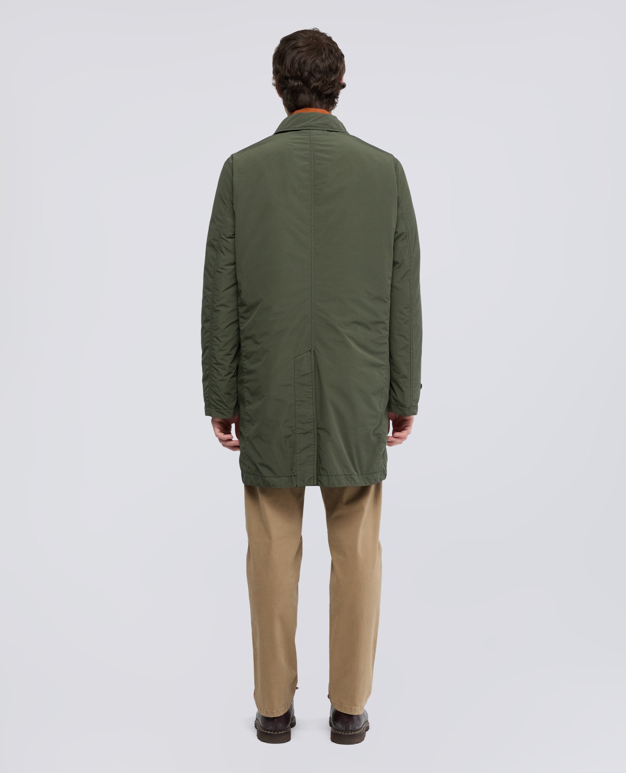 IMPERMEABILE IN POLIESTERE E NYLON COMPATTO - VERDE - ASPESI