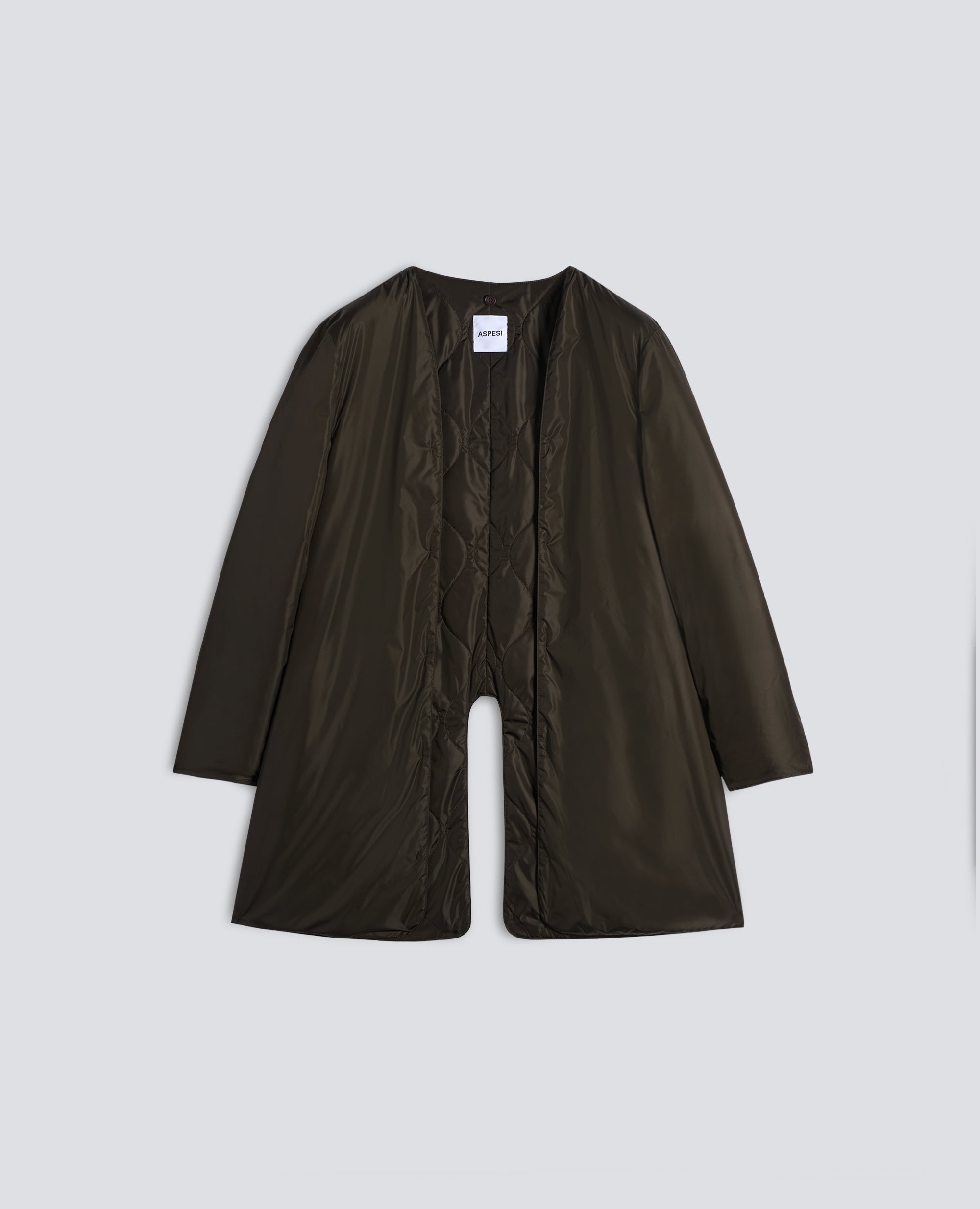 IMPERMEABILE IN POLIESTERE E NYLON COMPATTO - VERDE - ASPESI