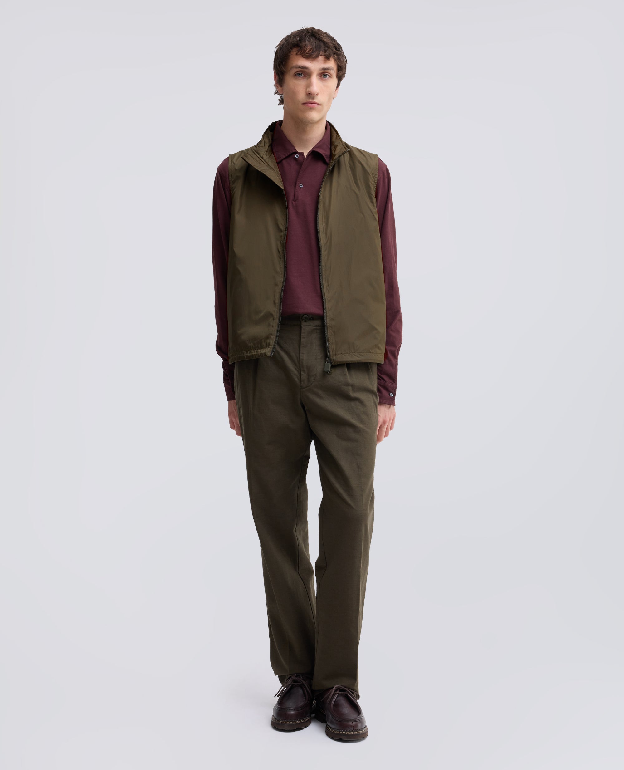 CHALECO VERNES DE NYLON - VERDE - ASPESI