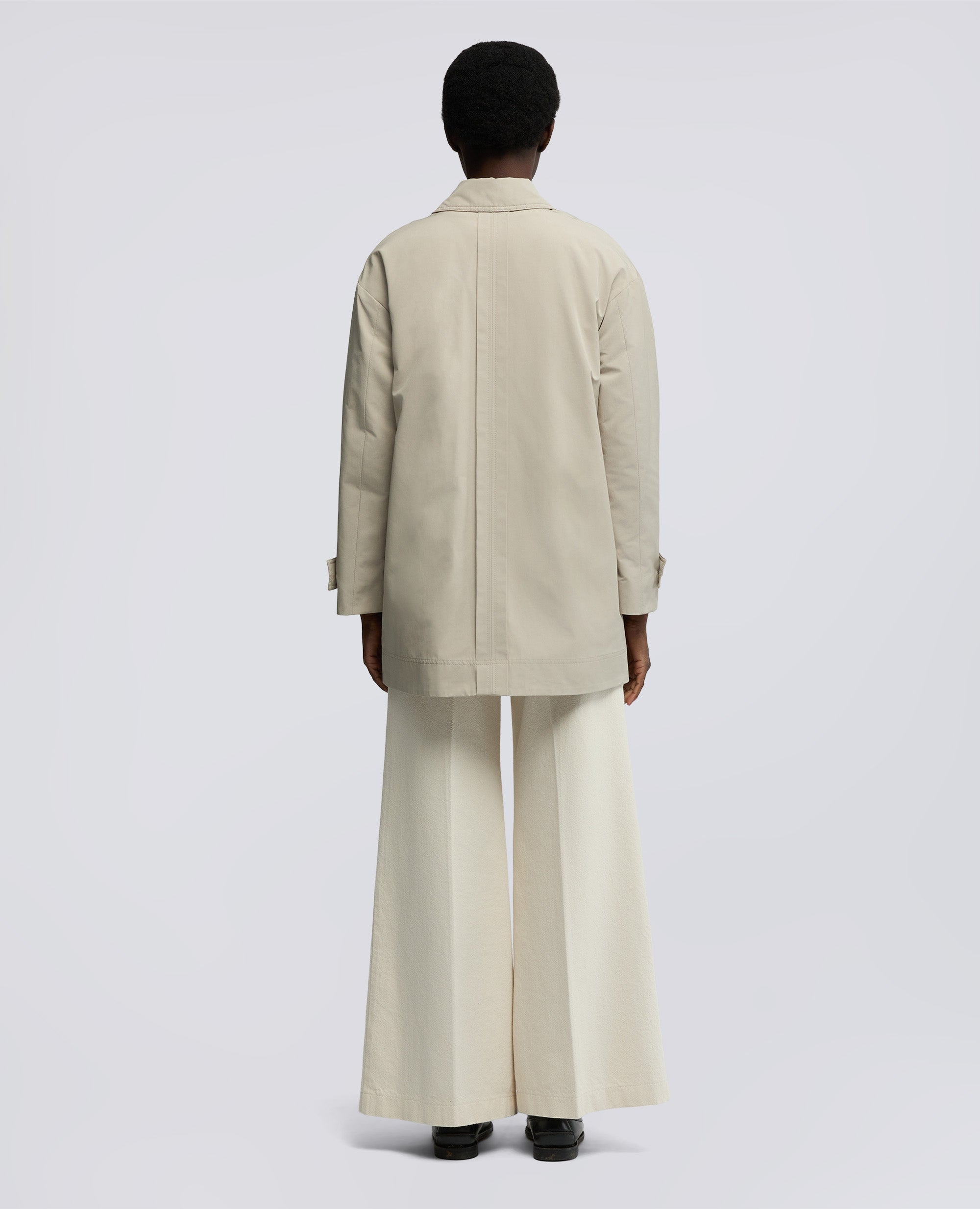 TRENCH CORTO SCARLETT IN MISTO COTONE - BEIGE - ASPESI