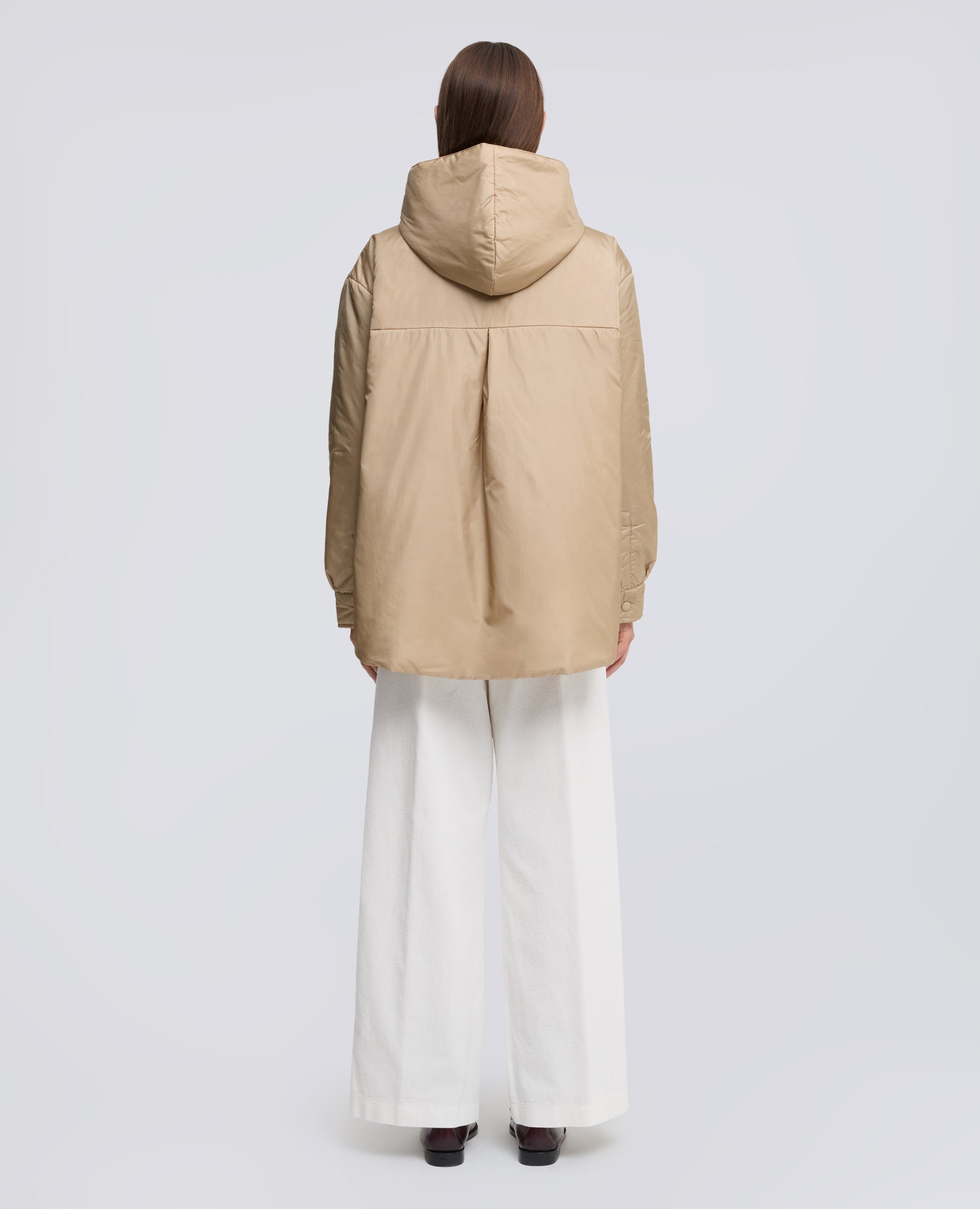 GIUBBOTTO BETH CON CAPPUCCIO - BEIGE - ASPESI