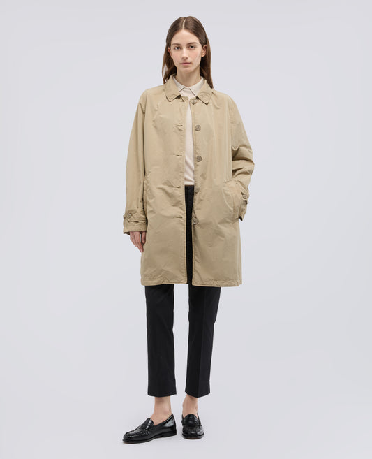 VESTE IMPERMEABLE EN POLYESTER ET NYLON COMPACT - BEIGE - ASPESI