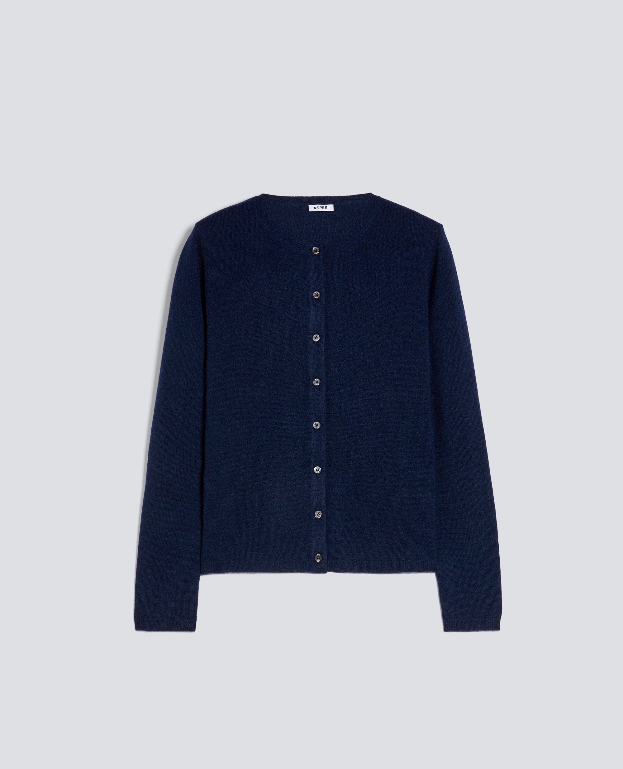 CARDIGAN EN CACHEMIRE - BLU - ASPESI