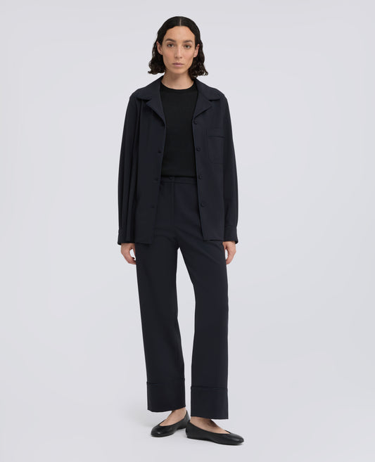PULL ACOL ROND EN LAINE MERINOS - NERO - ASPESI