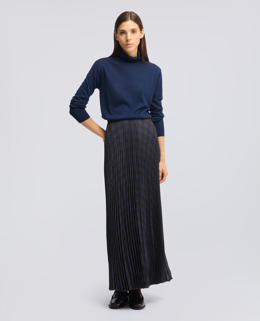 PULL ACOL ROULE EN LAINE - BLU - ASPESI