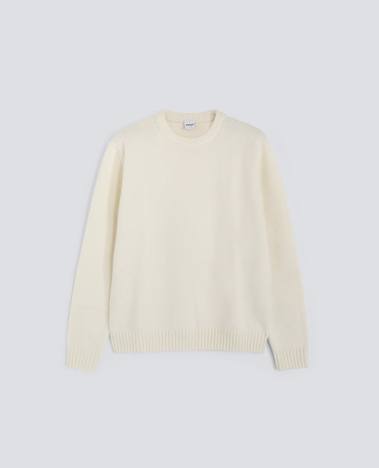 PULL ACOL ROND EN MELANGE LAINE - NATURALE - ASPESI