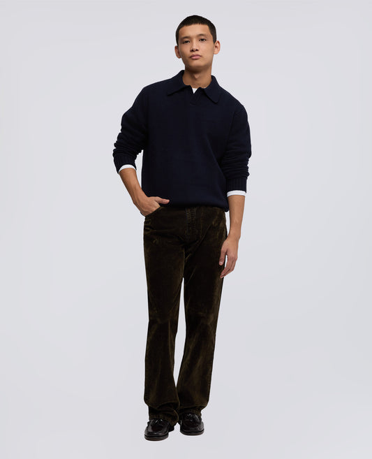 WOLLMISCHUNG-POLOSHIRT - BLU - ASPESI