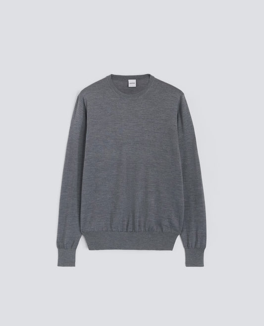 MAGLIA GIROCOLLO IN LANA RASATA - GRIGIO - ASPESI
