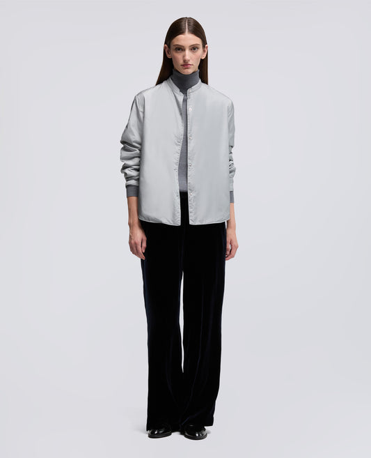 TECHNISCHE HEMDJACKE AUS TAFT - GRIGIO - ASPESI