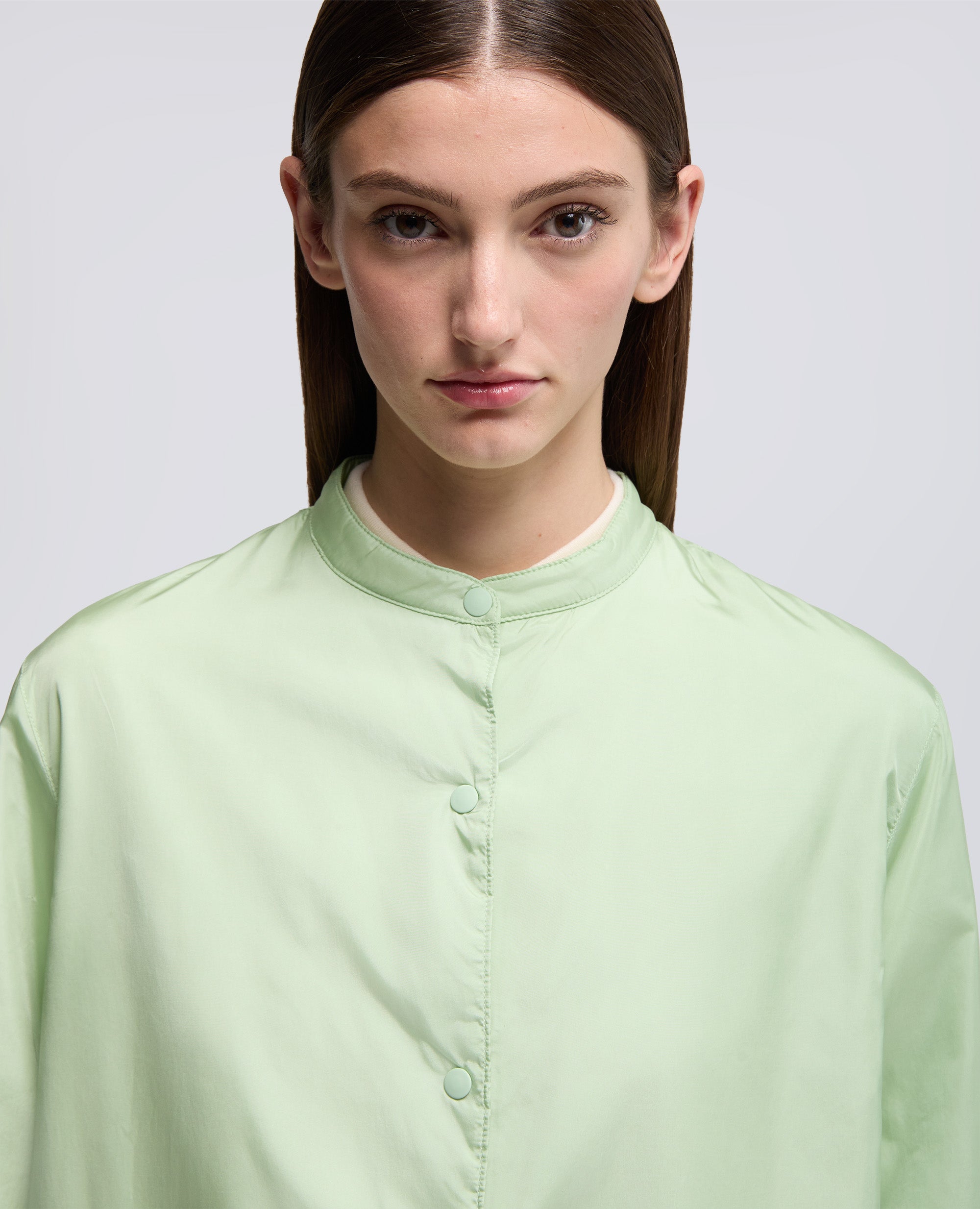 VESTE CHEMISE TECHNIQUE EN TAFFETAS - VERDE - ASPESI